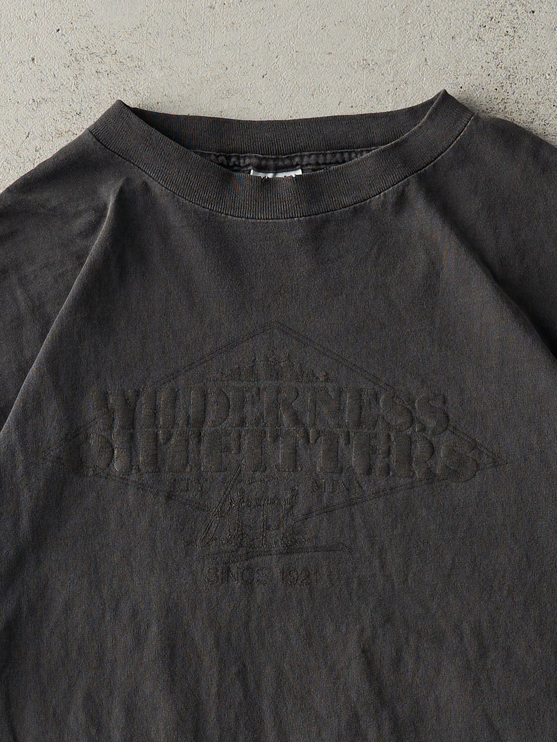Vintage 90s Faded Back Wilderness Outfitters Single Stitch Tee (L)