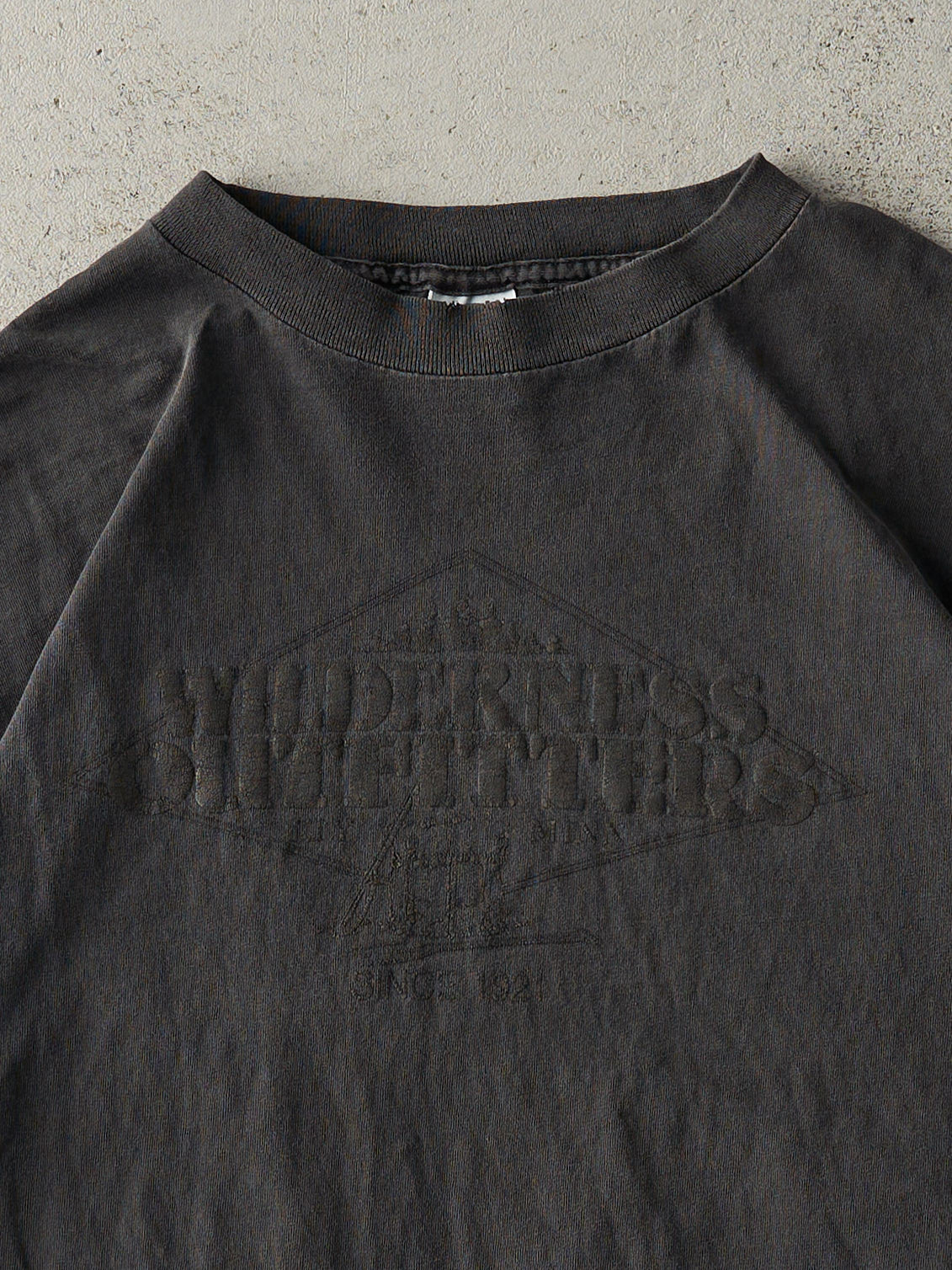 Vintage 90s Faded Back Wilderness Outfitters Single Stitch Tee (L)