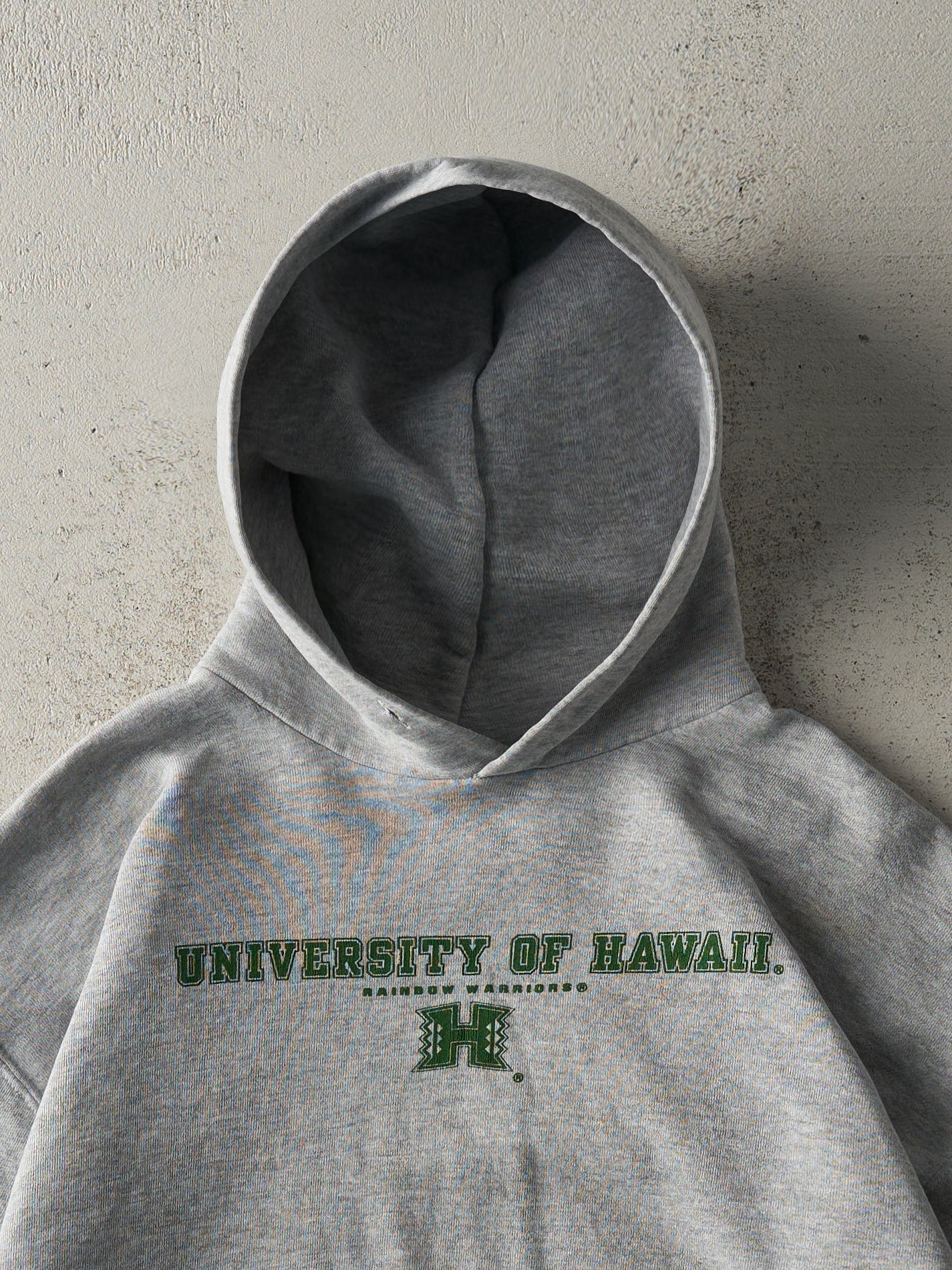 Vintage 90s Grey University of Hawaii Russell Athletics Boxy Hoodie (M)