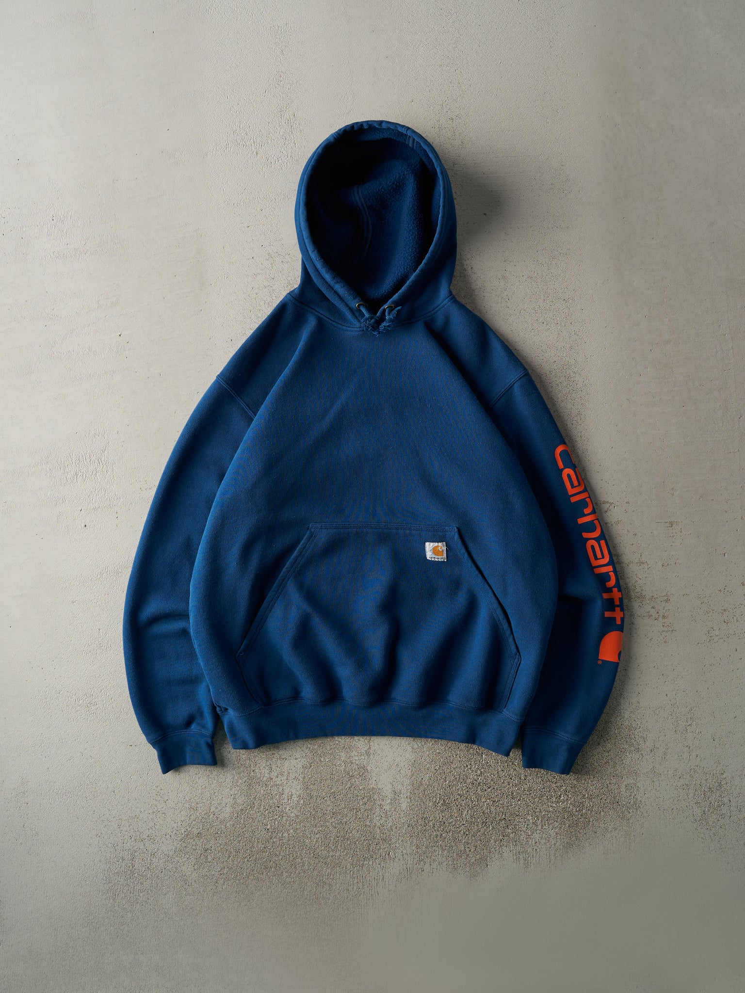 Vintage Y2K Blue & Orange Original Fit Carhartt Hoodie (M/L)