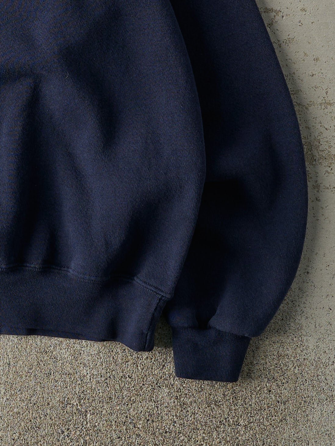 Vintage 90s Navy Blue Embroidered US Navy Boxy Crewneck (L)