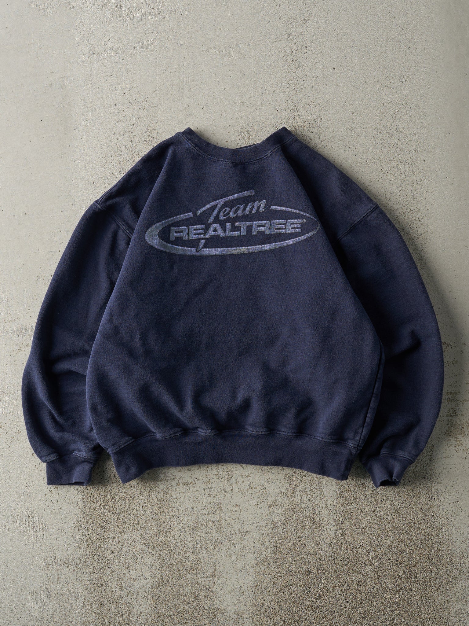 Vintage Y2K Navy Blue Team Realtree Boxy Crewneck (S)