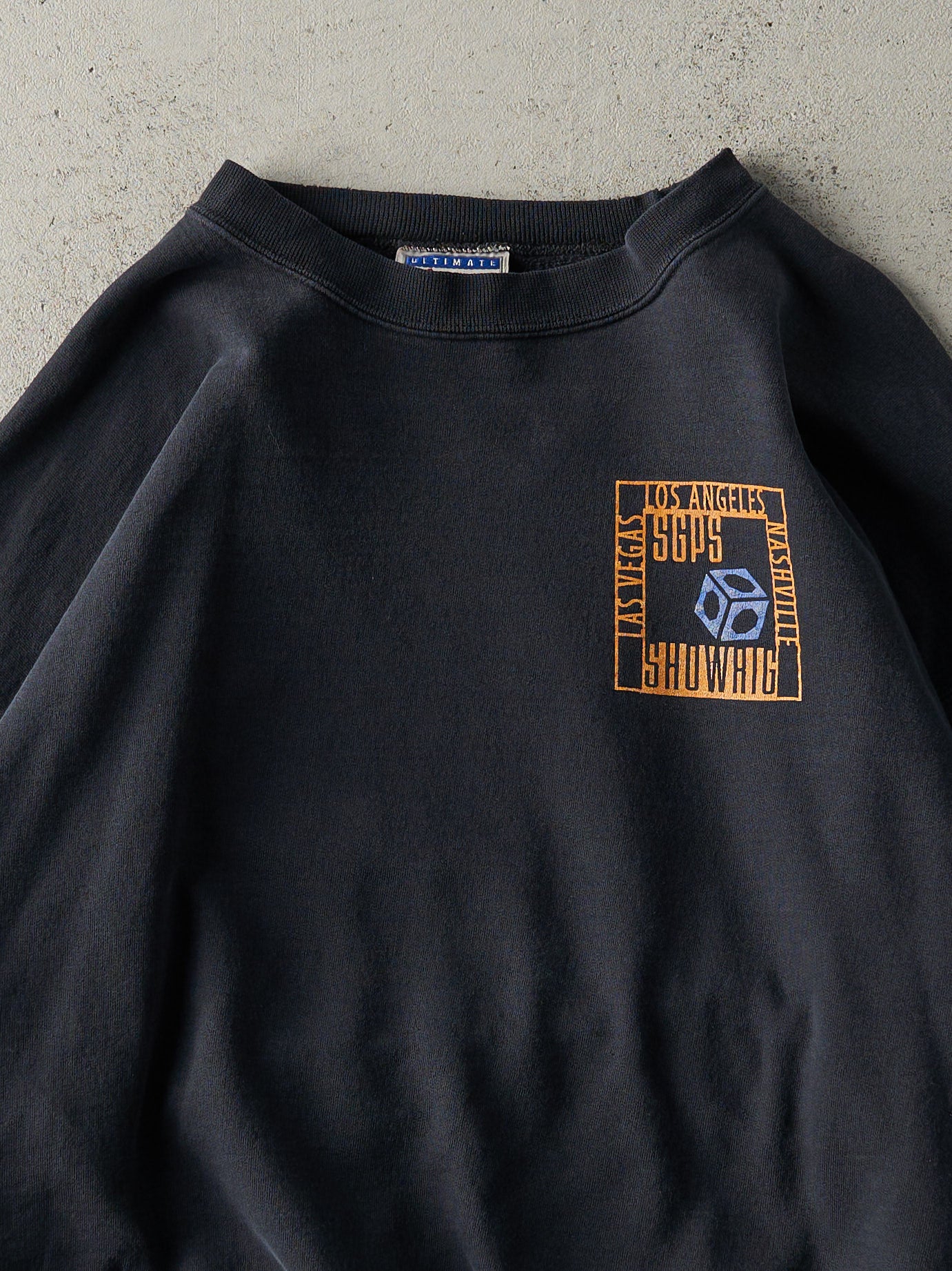 Vintage 90s Black SGPS Showrig Crewneck (L/XL)