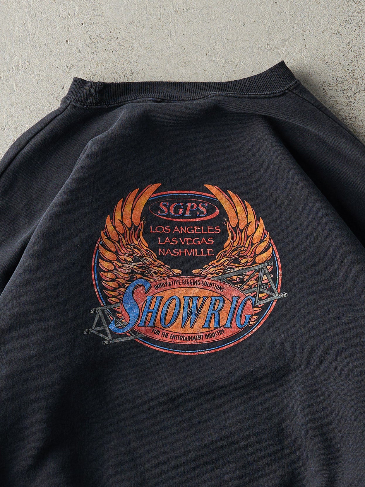 Vintage 90s Black SGPS Showrig Crewneck (L/XL)