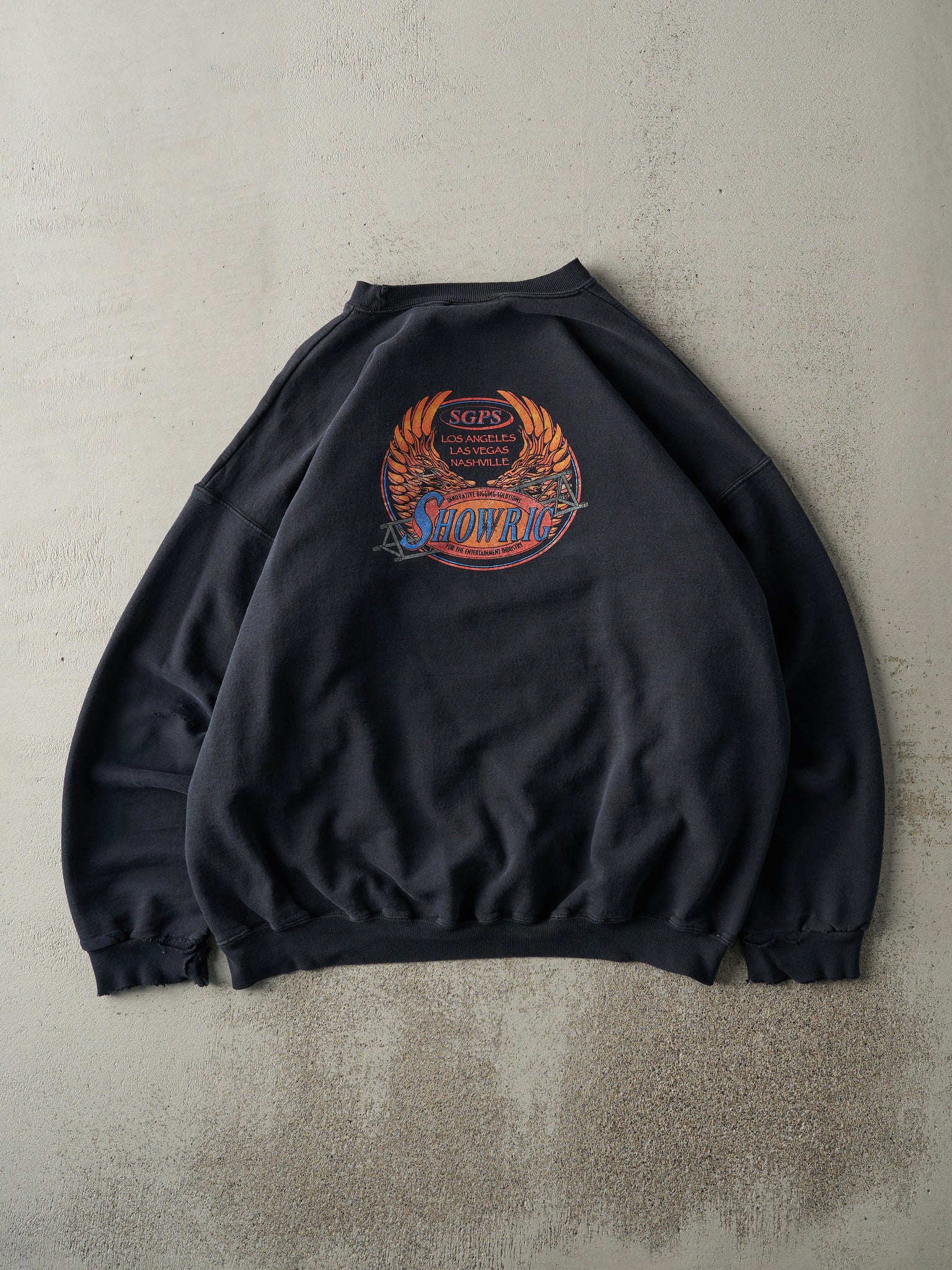 Vintage 90s Black SGPS Showrig Crewneck (L/XL)