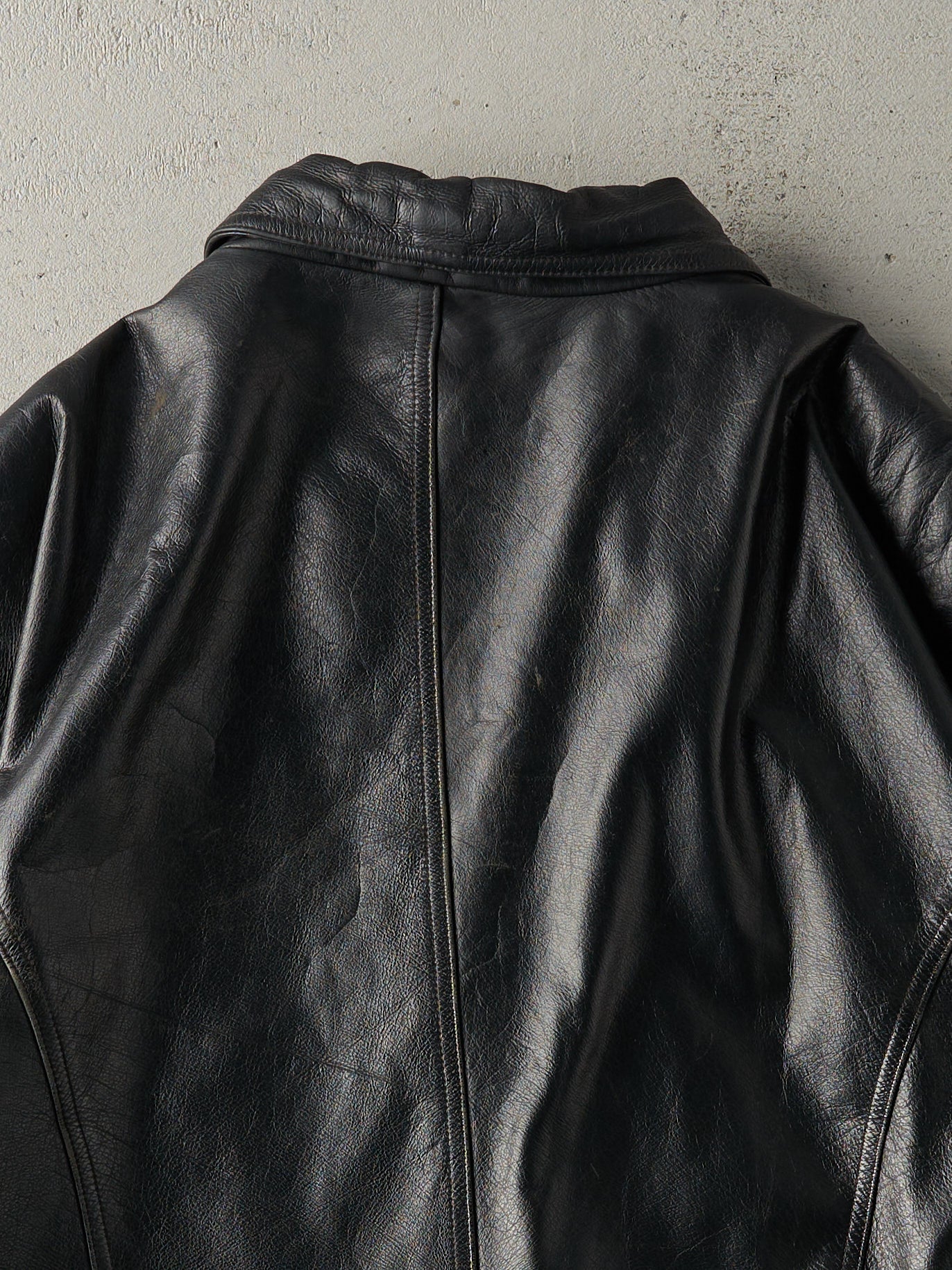 Vintage 90s Black Danier Leather Jacket (L)