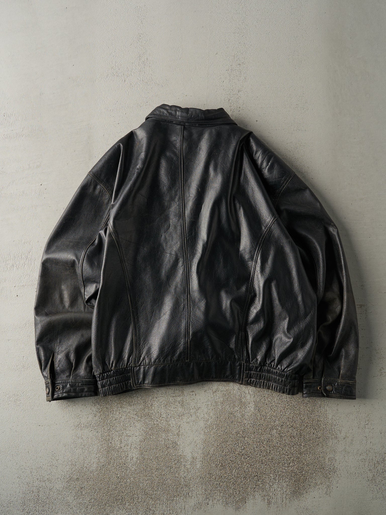 Vintage 90s Black Danier Leather Jacket (L)