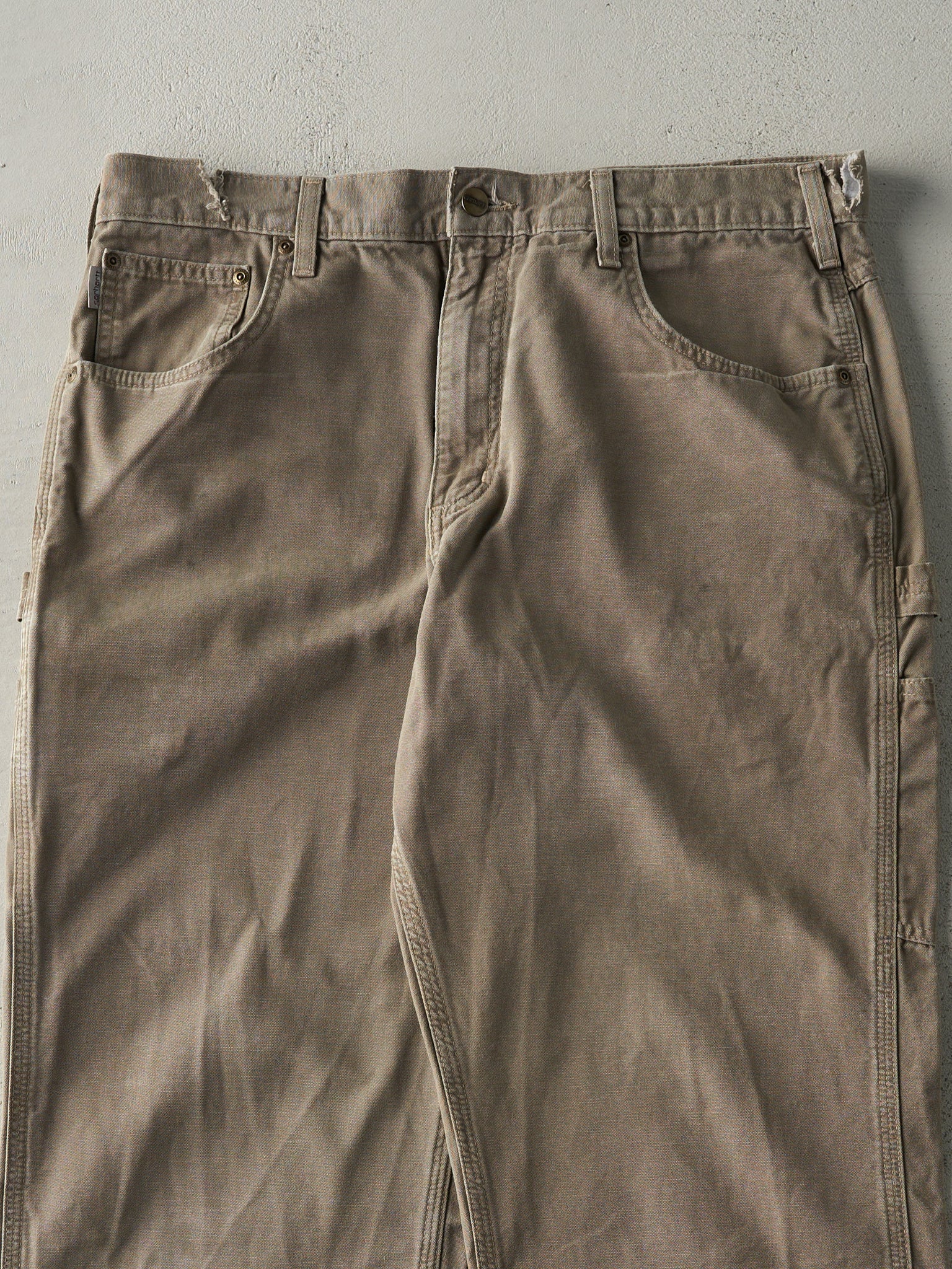 Vintage Y2K Brown Loose Fit Carhartt Lightweight Carpenter Pants (36x31.5)