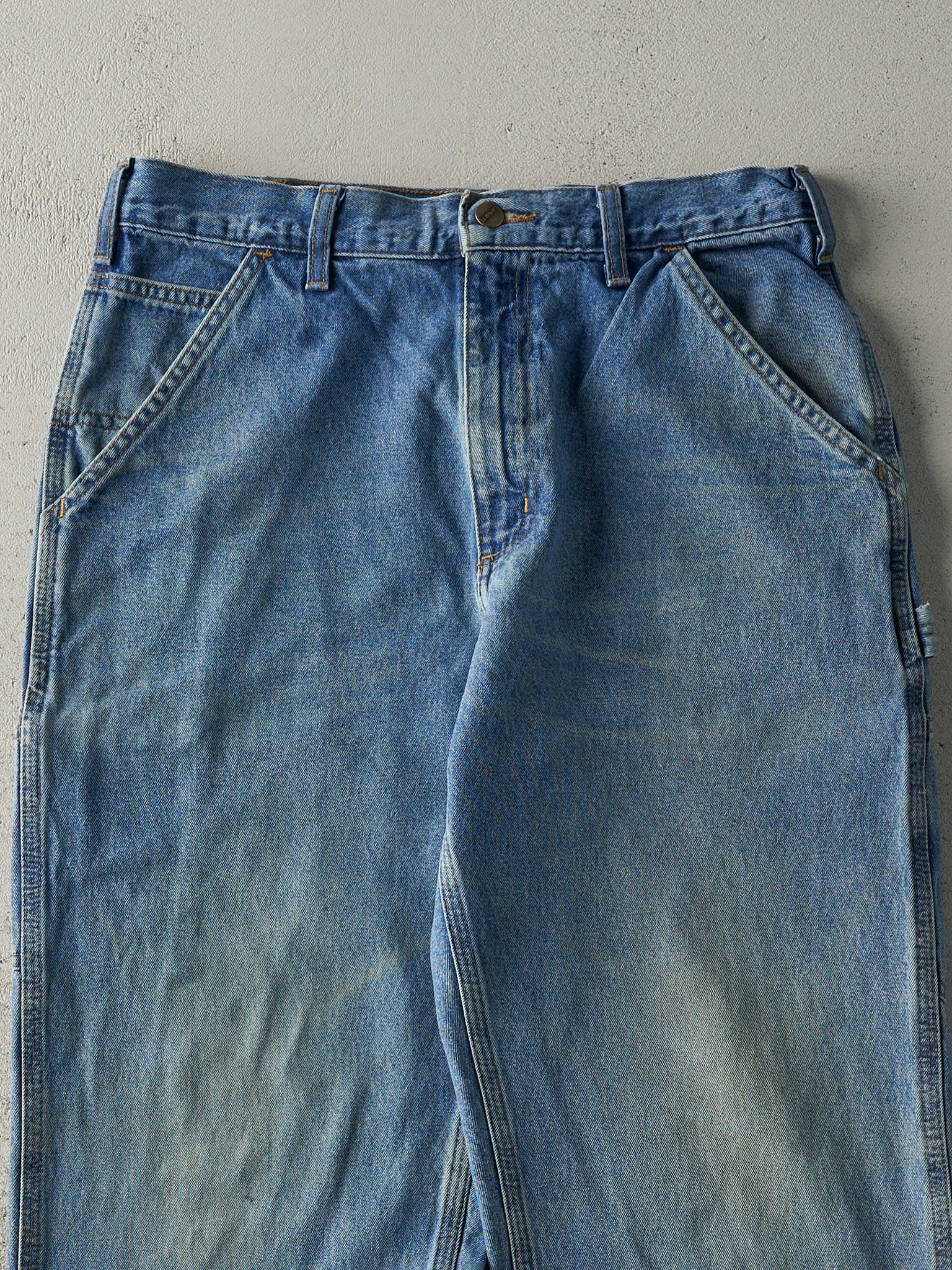 Vintage Y2K Light Wash Carhartt Denim Carpenter Pants (32x31.5)