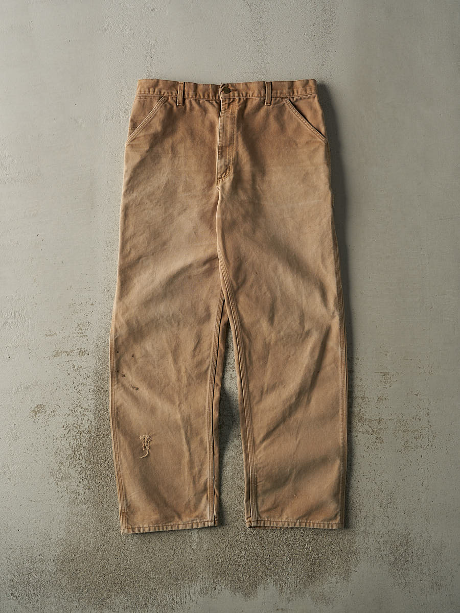 Vintage 90s Beige Carhartt Carpenter Pants (35.5x32)