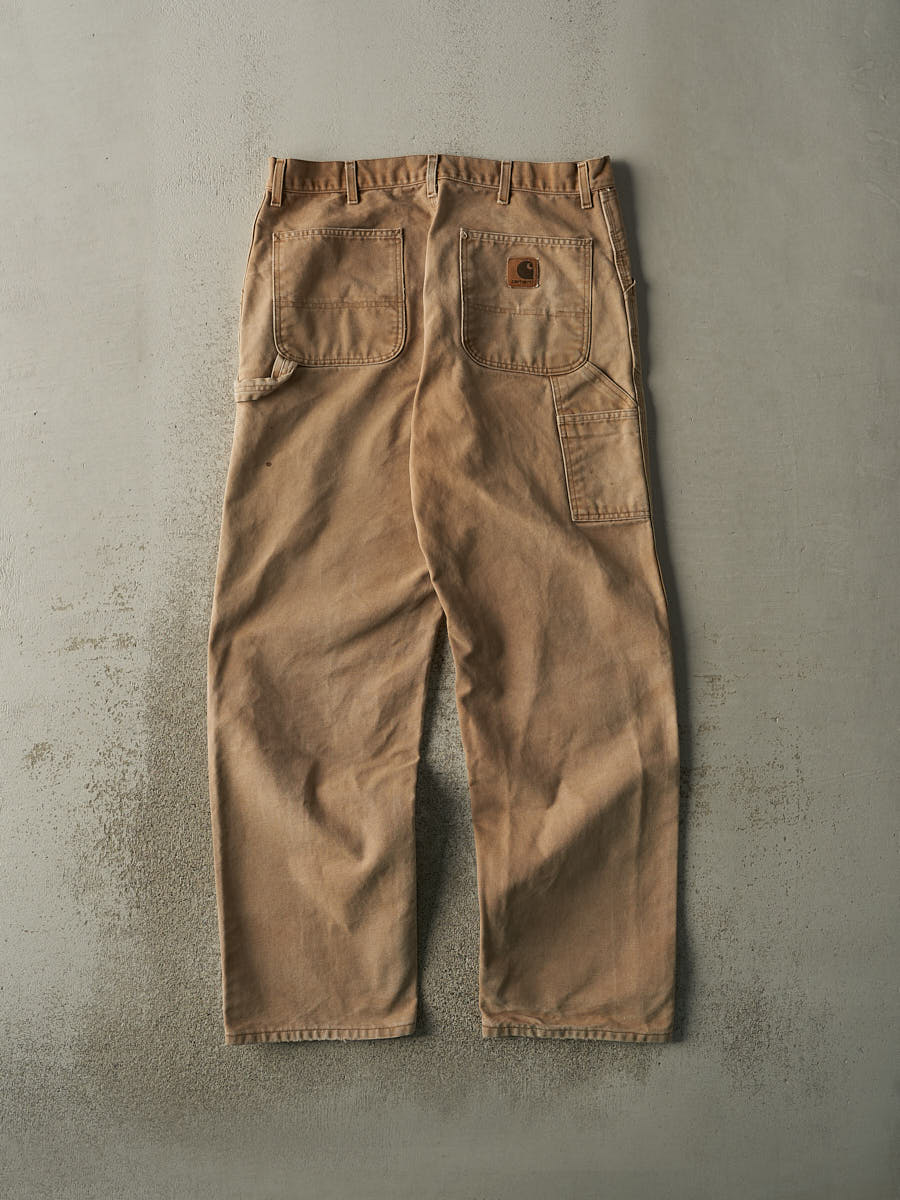 Vintage 90s Beige Carhartt Carpenter Pants (35.5x32)
