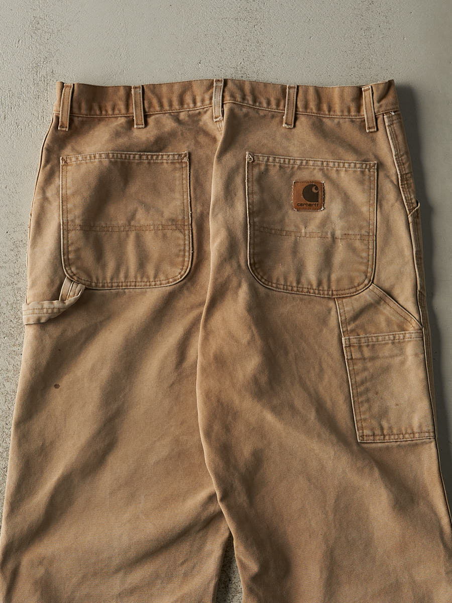 Vintage 90s Beige Carhartt Carpenter Pants (35.5x32)