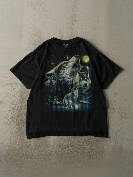 Vintage Y2K Black Wolf Nature Tee (L/XL) – Rebalance Vintage