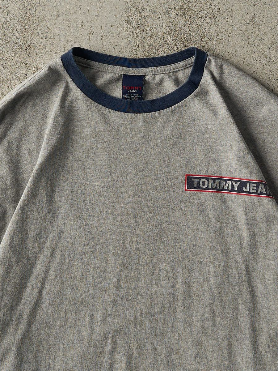 Vintage Y2K Grey Tommy Jeans Tee (XL/XXL)