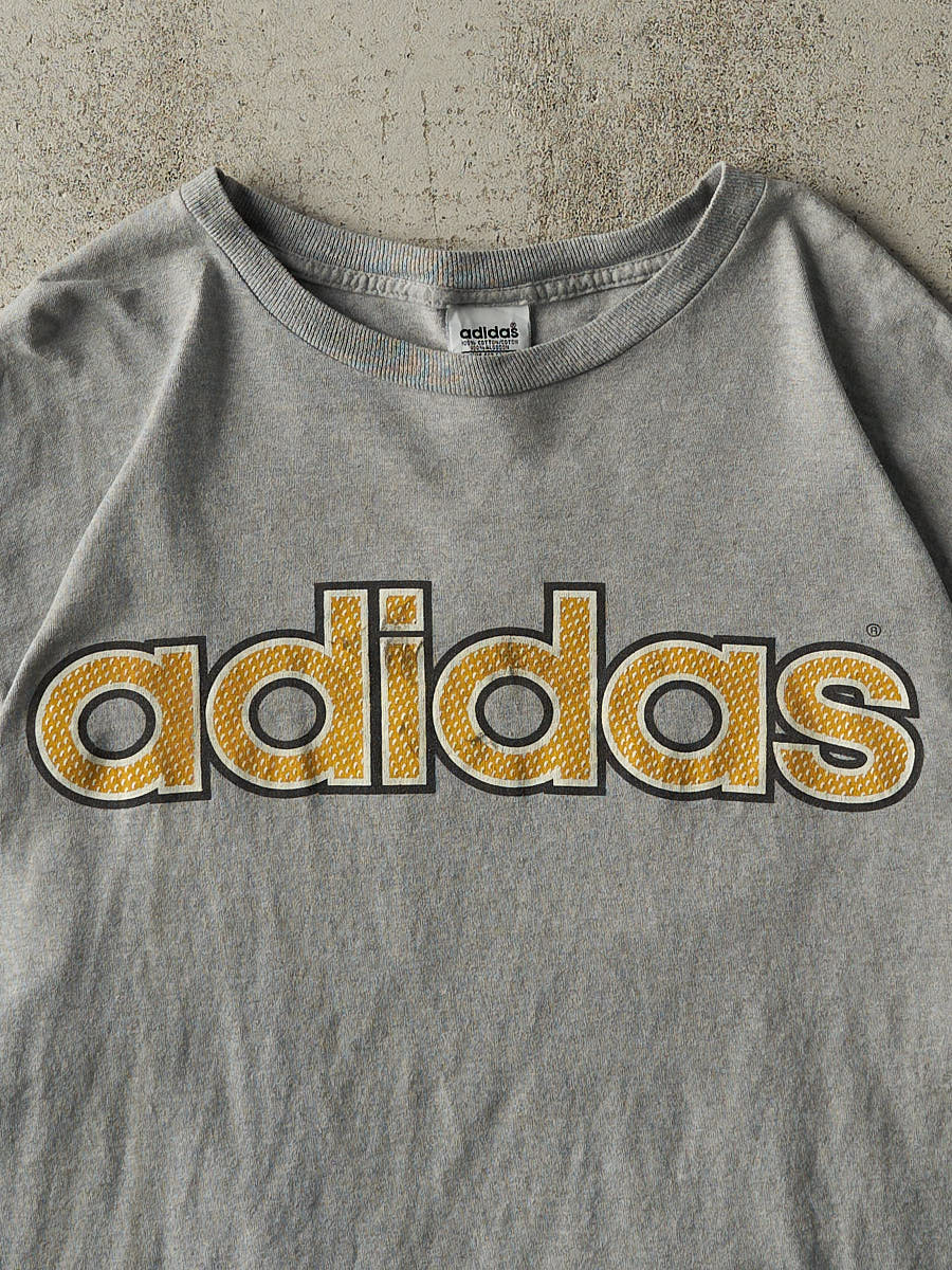 Vintage 90s Grey Adidas Tee (L/XL)