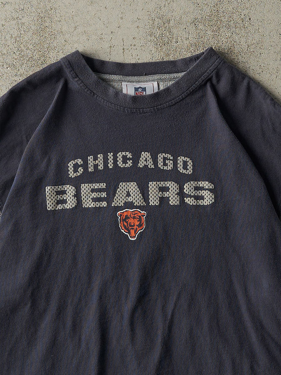 Vintage Y2K Navy Blue & Grey Chicago Bears Tee (L/XL)