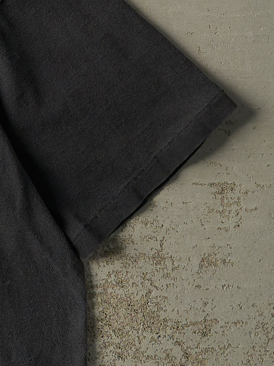 Vintage 90s Faded Black Blank Single Stitch Tee (S/M)