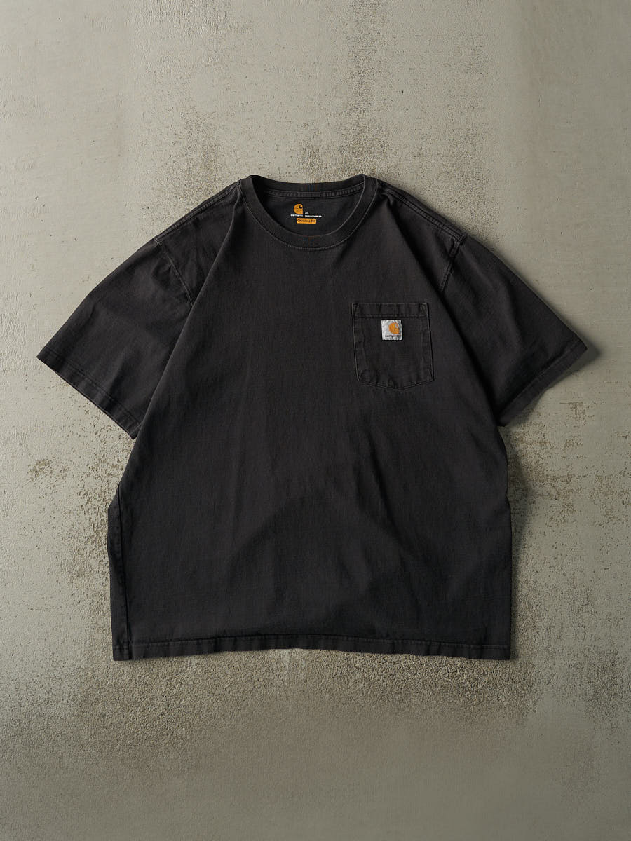 Vintage Y2K Faded Black Carhartt Pocket Tee (XL/XXL)