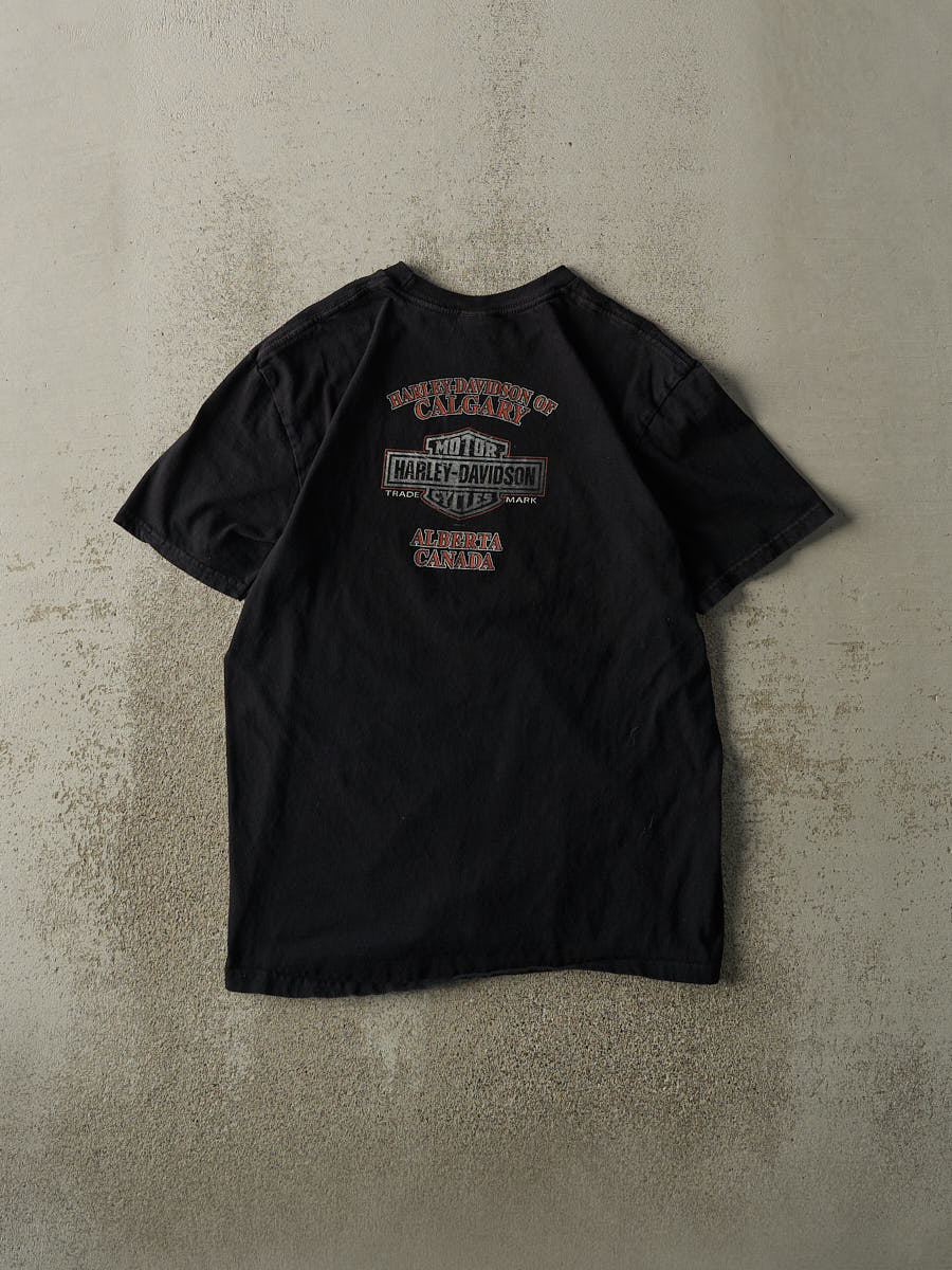 Vintage 14' Black Calgary Alberta Harley Davidson Tee (S/M)
