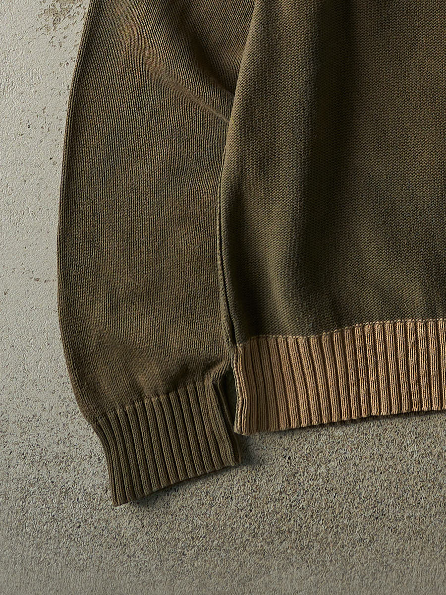 Vintage Y2K Brown Gap Knit Pullover (XL/XXL)