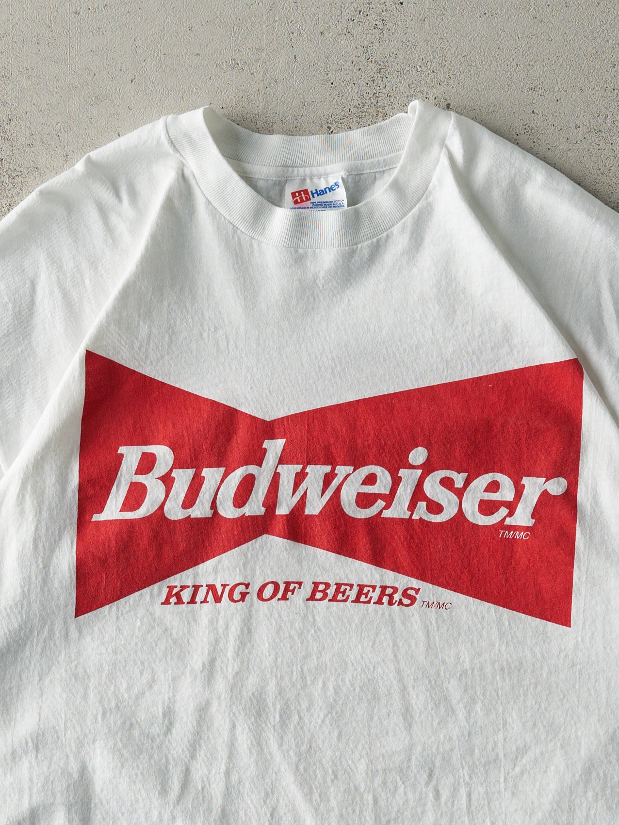 Vintage 90s White Budweiser Tee (M/L)