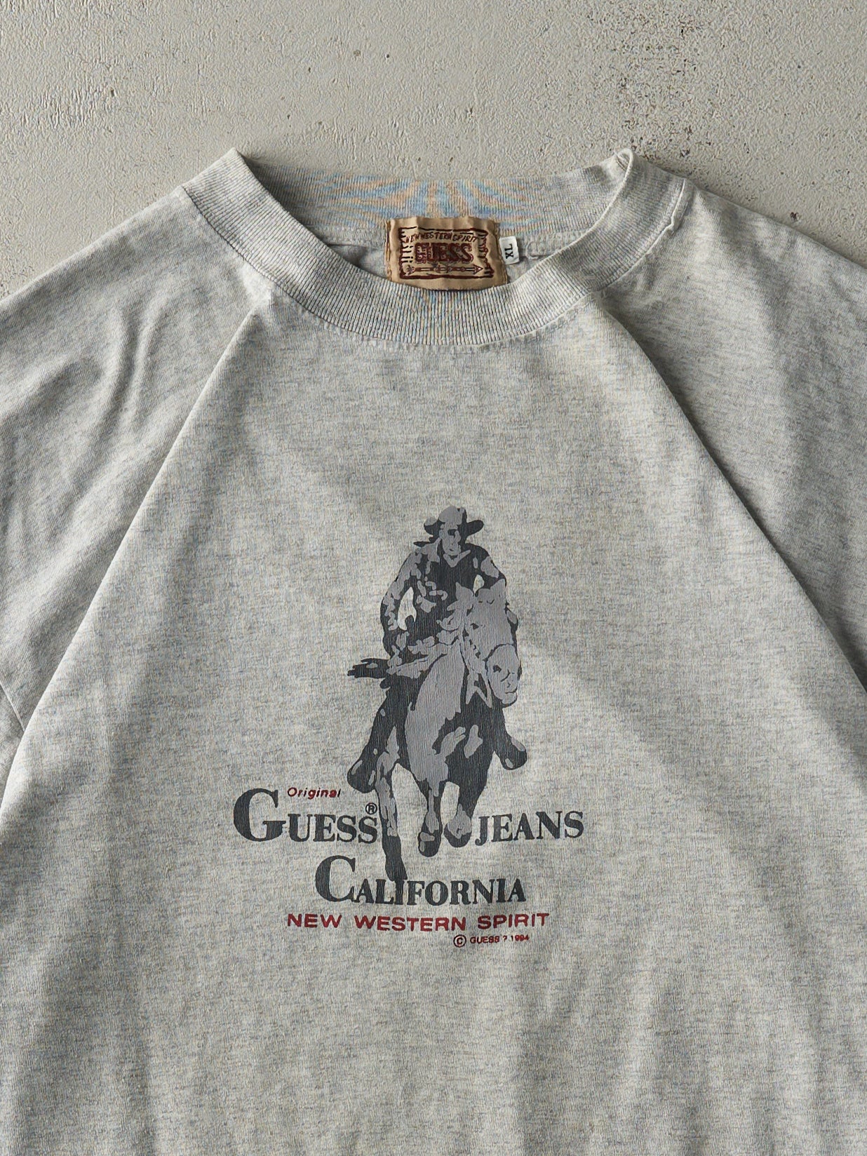 Vintage 94' Grey Guess Jeans Logo Tee (XL)