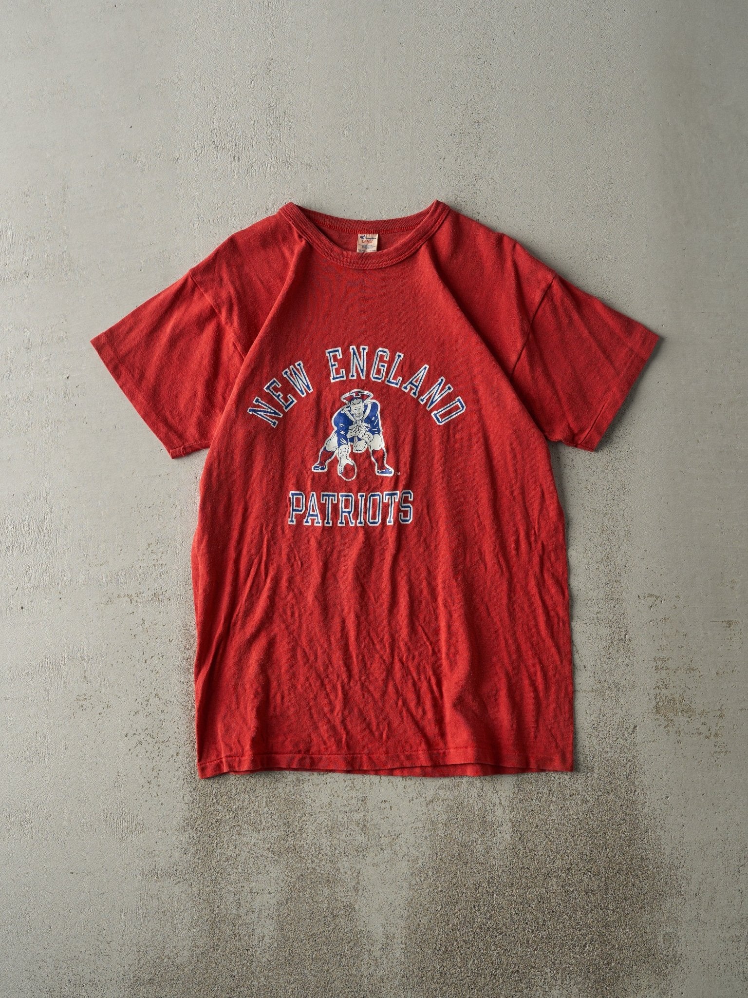 Vintage 90s Red New England Patriots Long Tee (S/M)