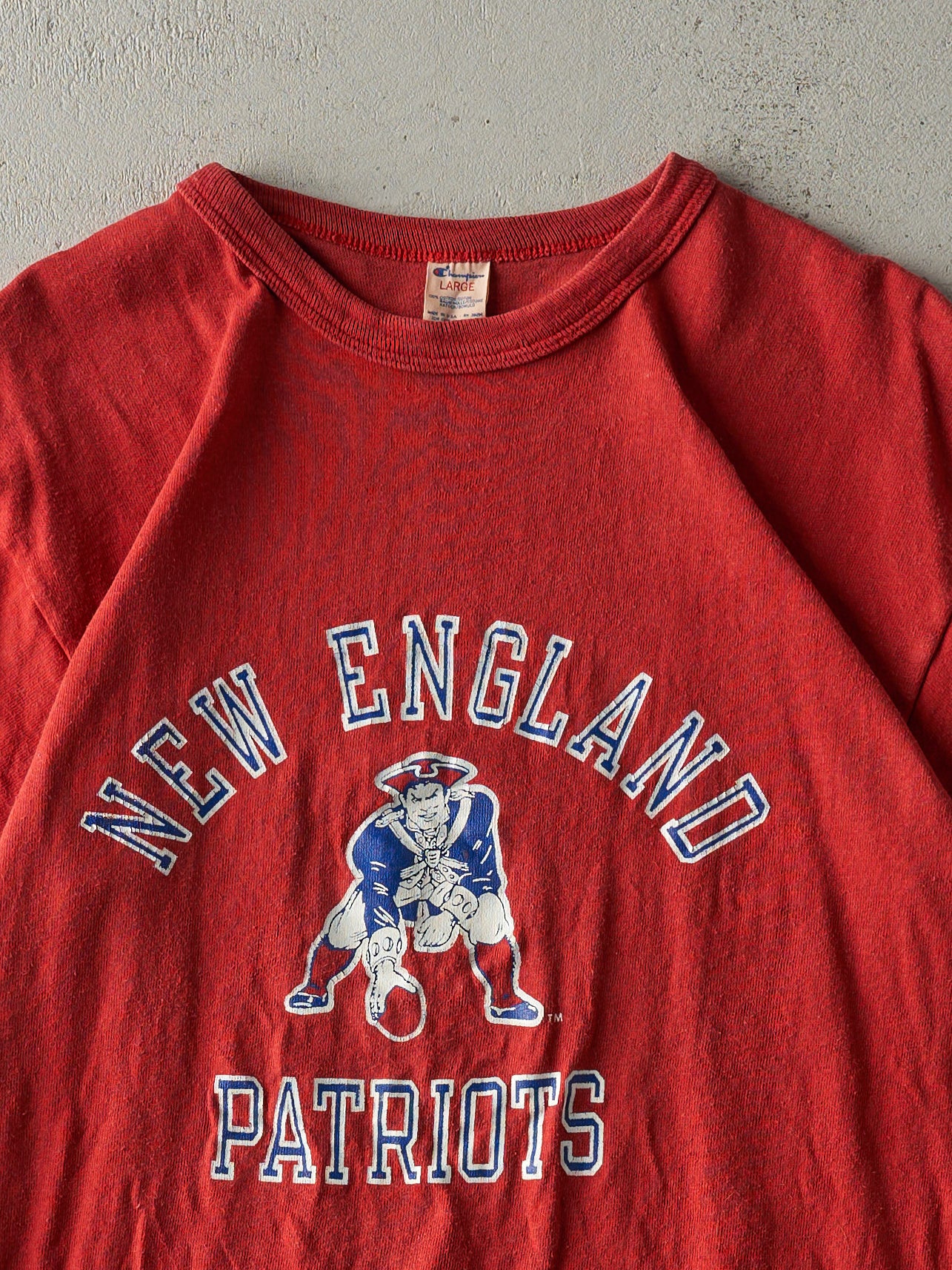 Vintage 90s Red New England Patriots Long Tee (S/M)