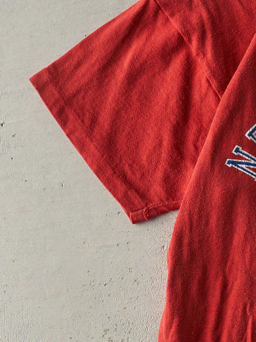 Vintage 90s Red New England Patriots Long Tee (S/M)