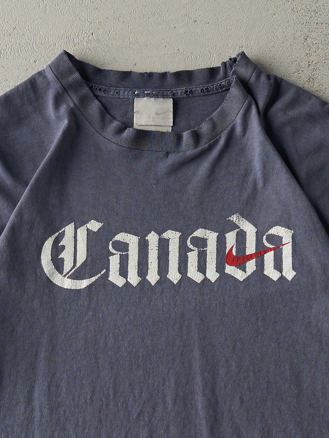 Vintage Y2K Slate Blue Nike Canada Tee (M)