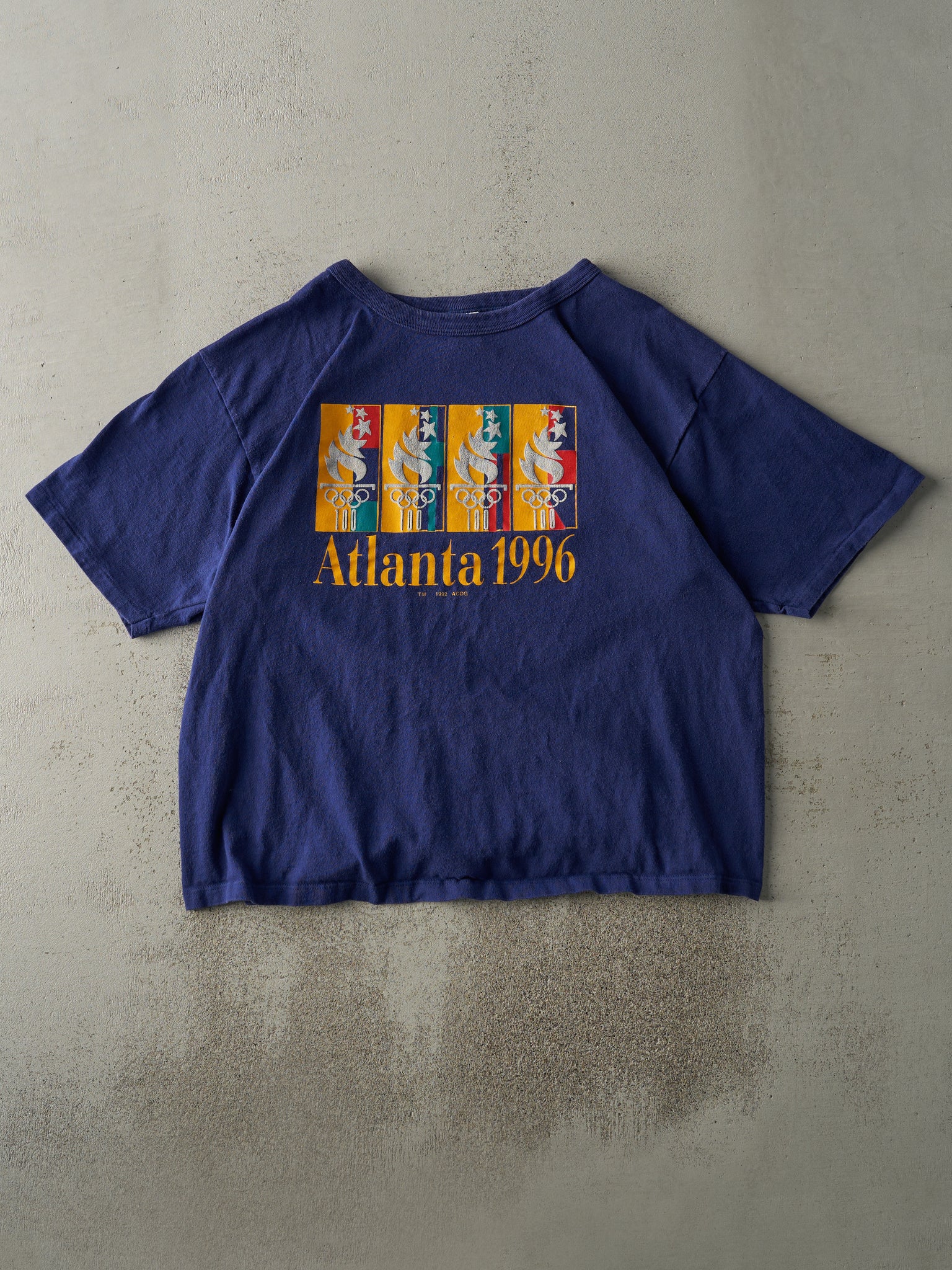 Vintage 96' Royal Blue Atlanta Olympics Boxy Tee (L)