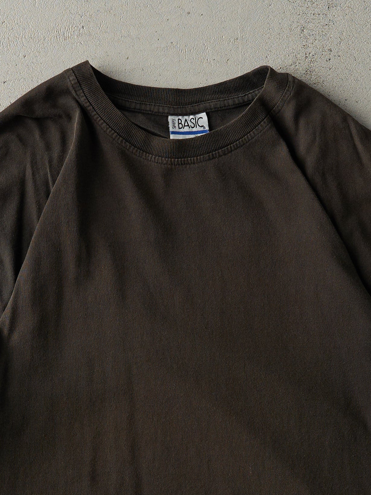 Vintage Y2K Faded Black Blank Tee (L/XL)