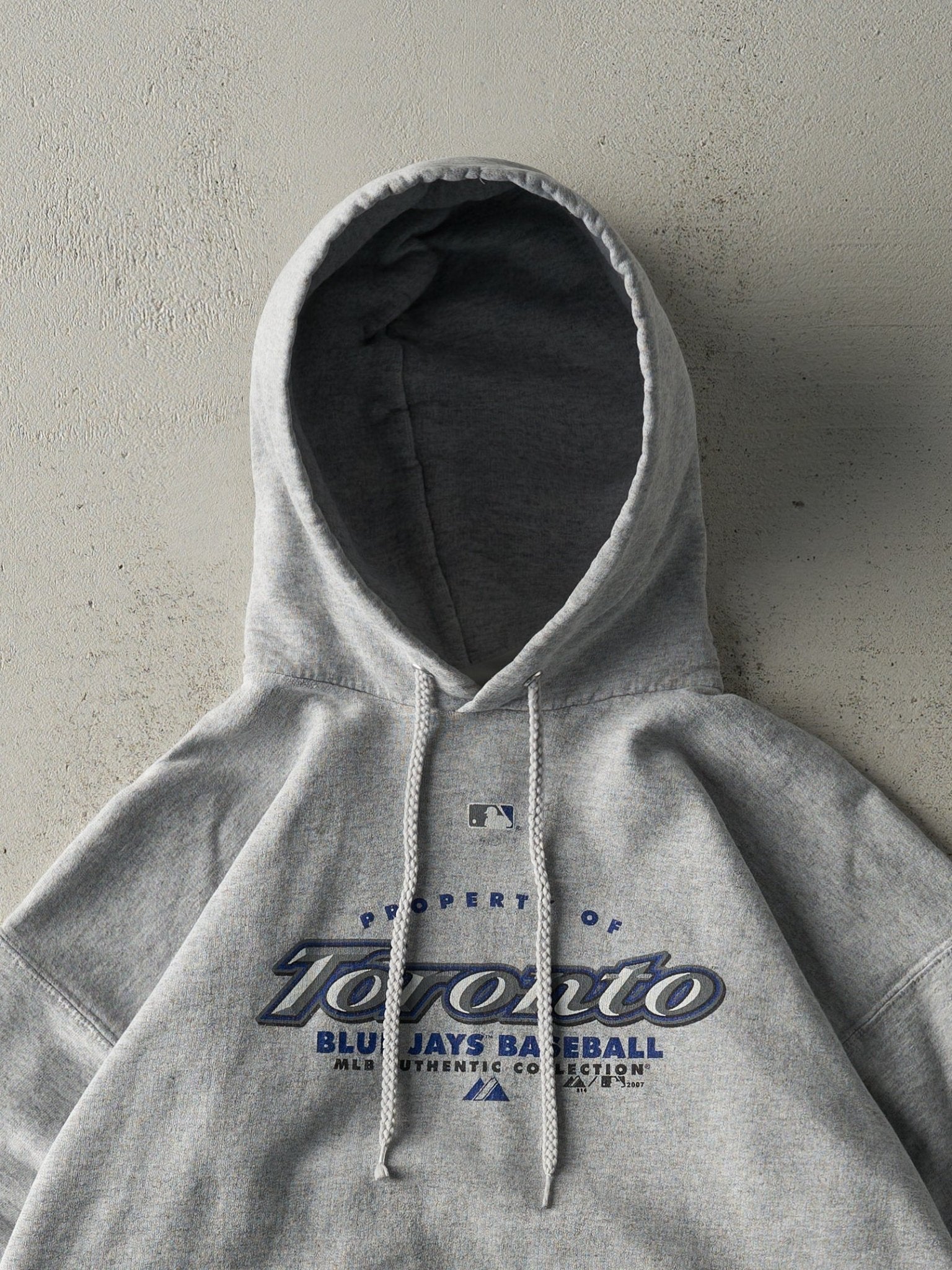 Vintage 07' Grey Toronto Blue Jays Hoodie (M)