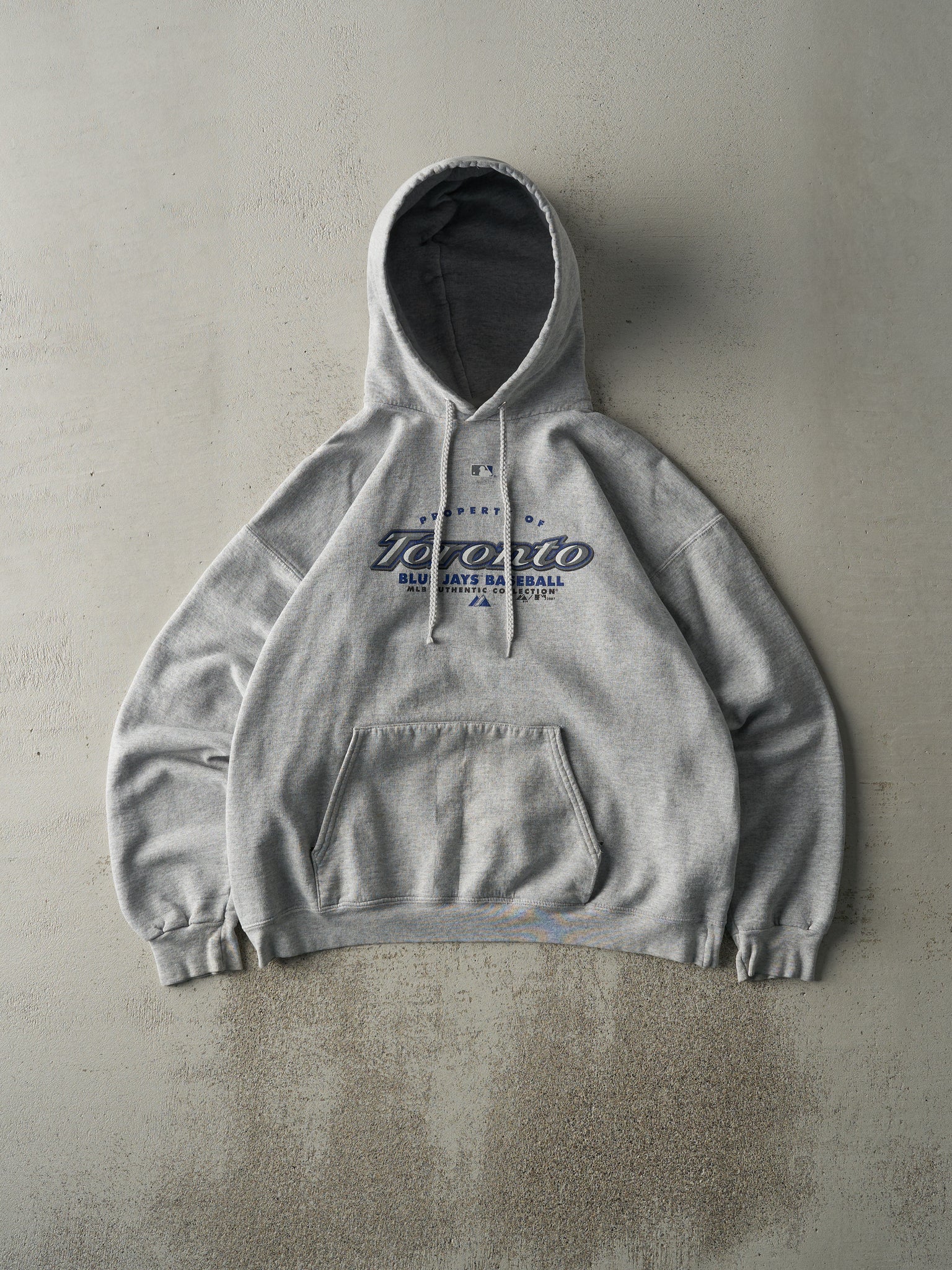 Vintage 07' Grey Toronto Blue Jays Hoodie (M)