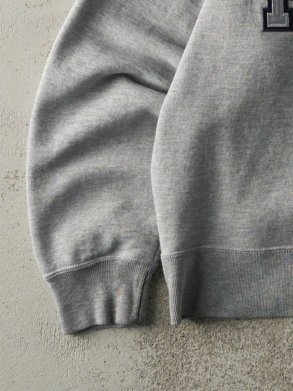 Vintage Y2K Grey Roots Athletics Quarter Zip Sweater (S/M)