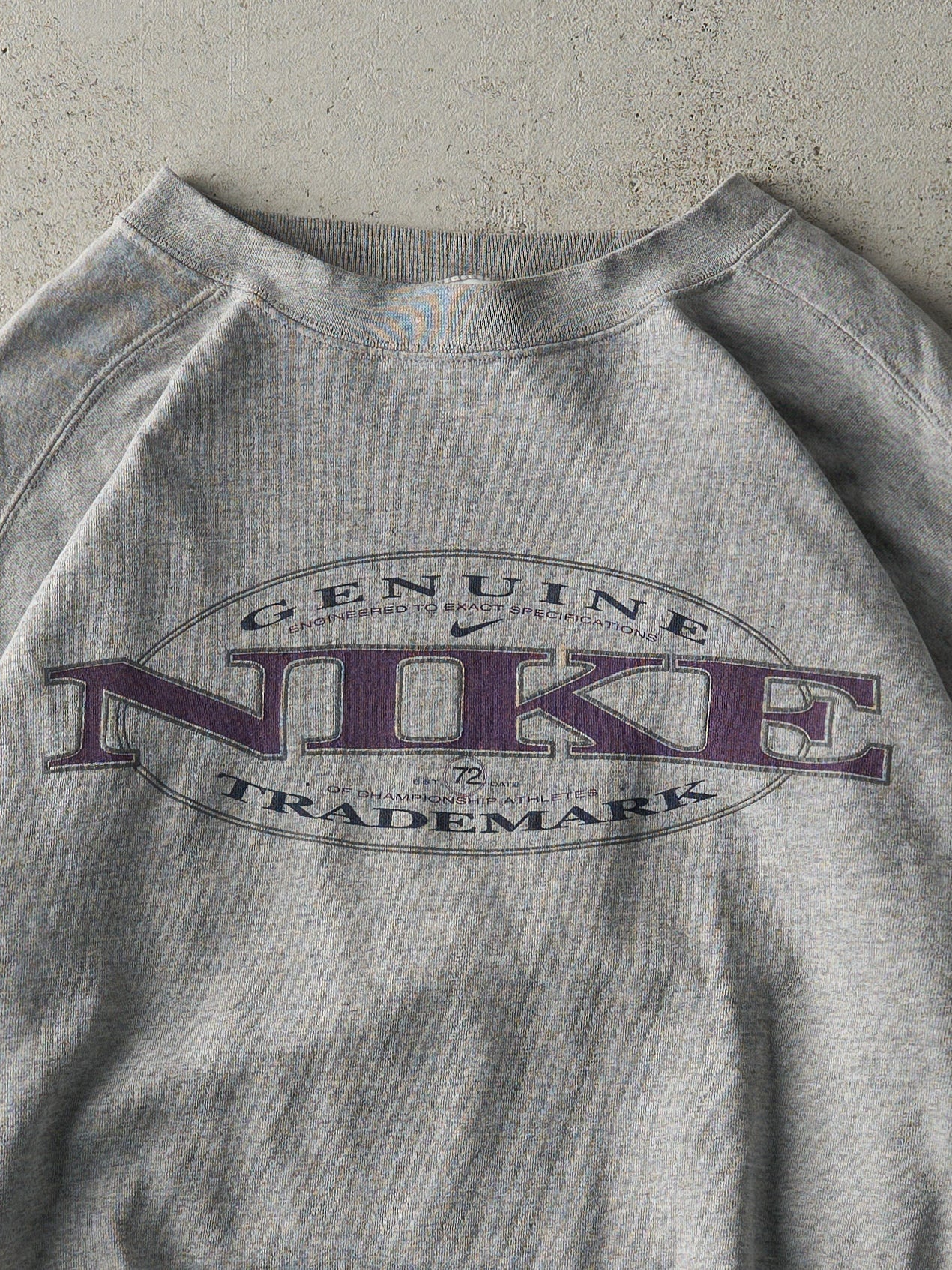 Vintage 90s Grey Nike Logo Crewneck (L)