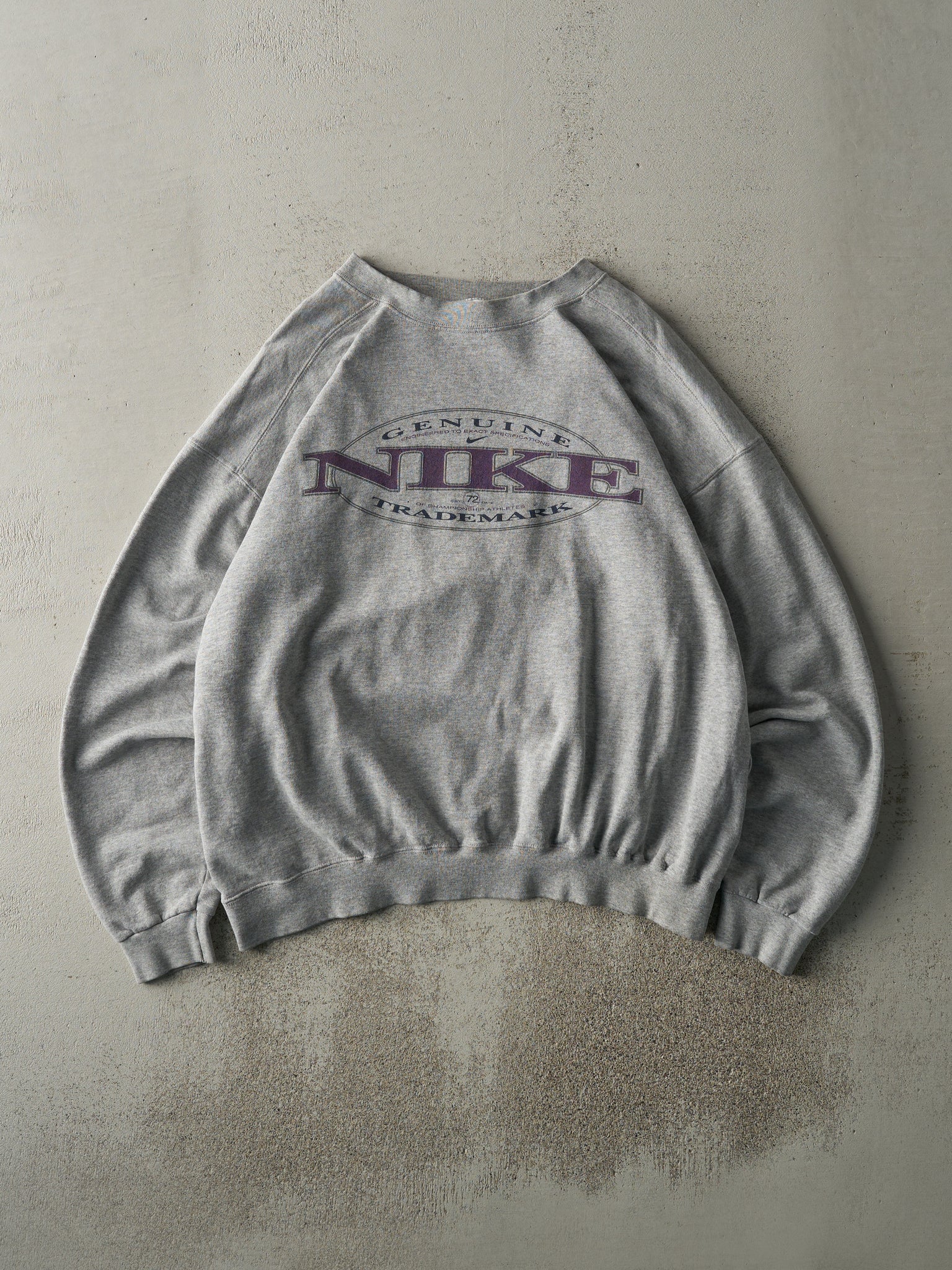 Vintage 90s Grey Nike Logo Crewneck (L)