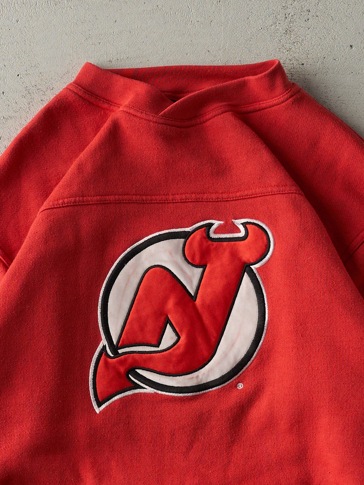 Vintage 90s Red New Jersey Devils Crewneck (M/L)