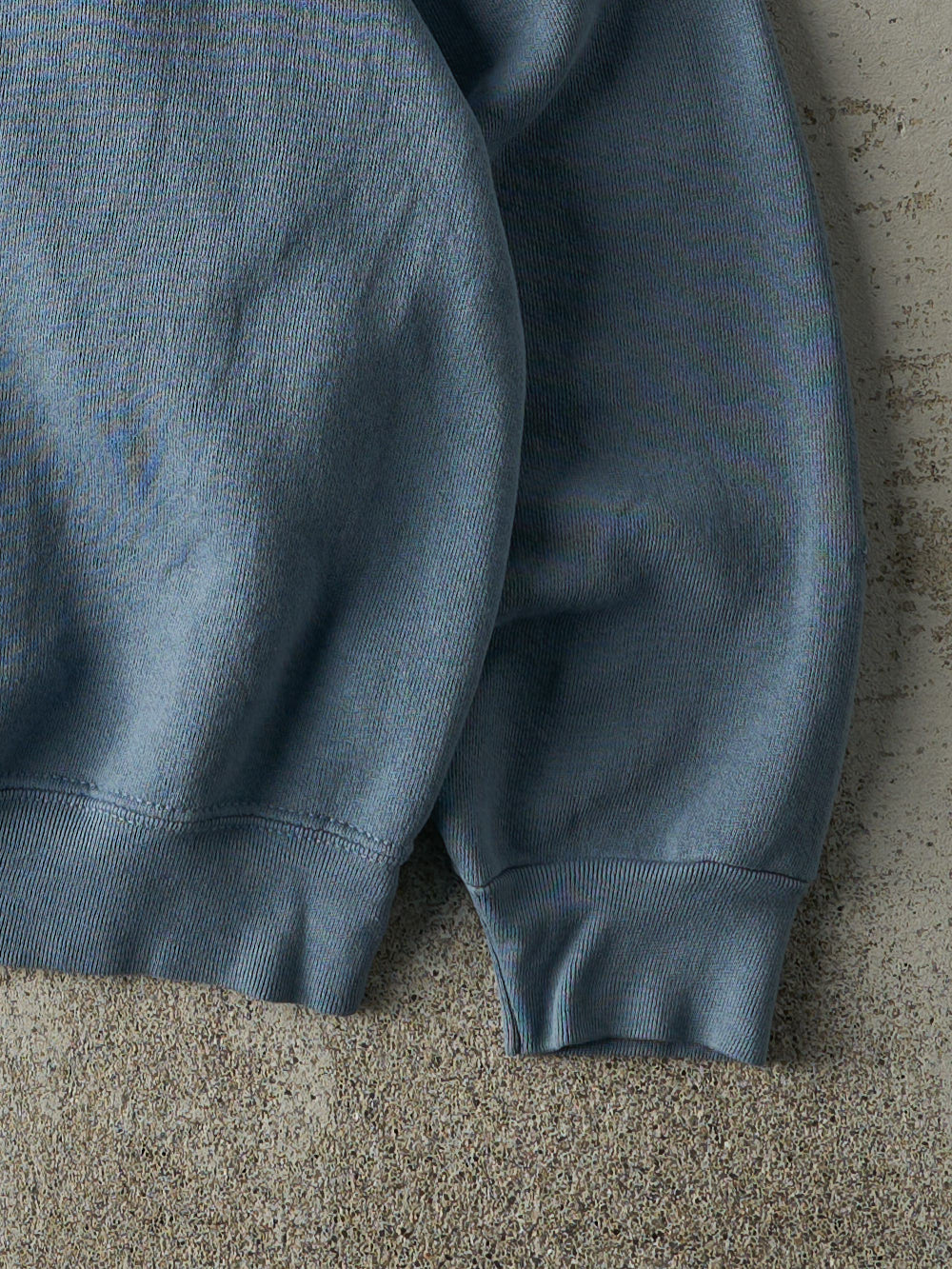 Vintage 90s Slate Blue Embroidered Wisconsin Boxy Crewneck (M)