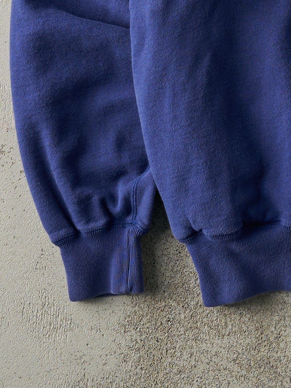 Vintage 90s Royal Blue Polo Ralph Lauren Quarter Zip Sweater (L)