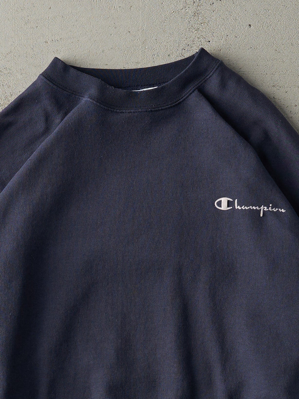 Vintage 90s Navy Blue Champion Crewneck (L)