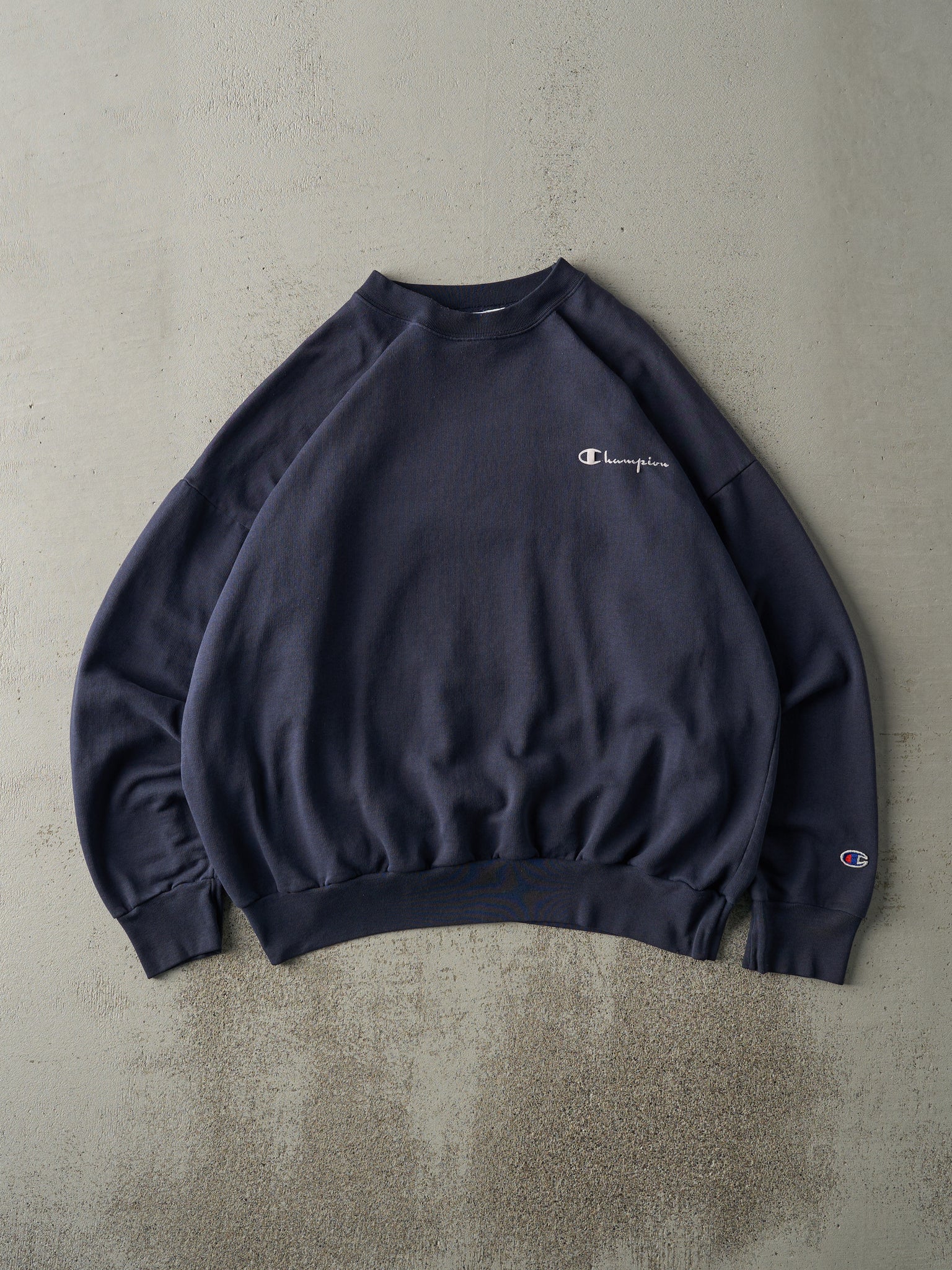 Vintage 90s Navy Blue Champion Crewneck (L)