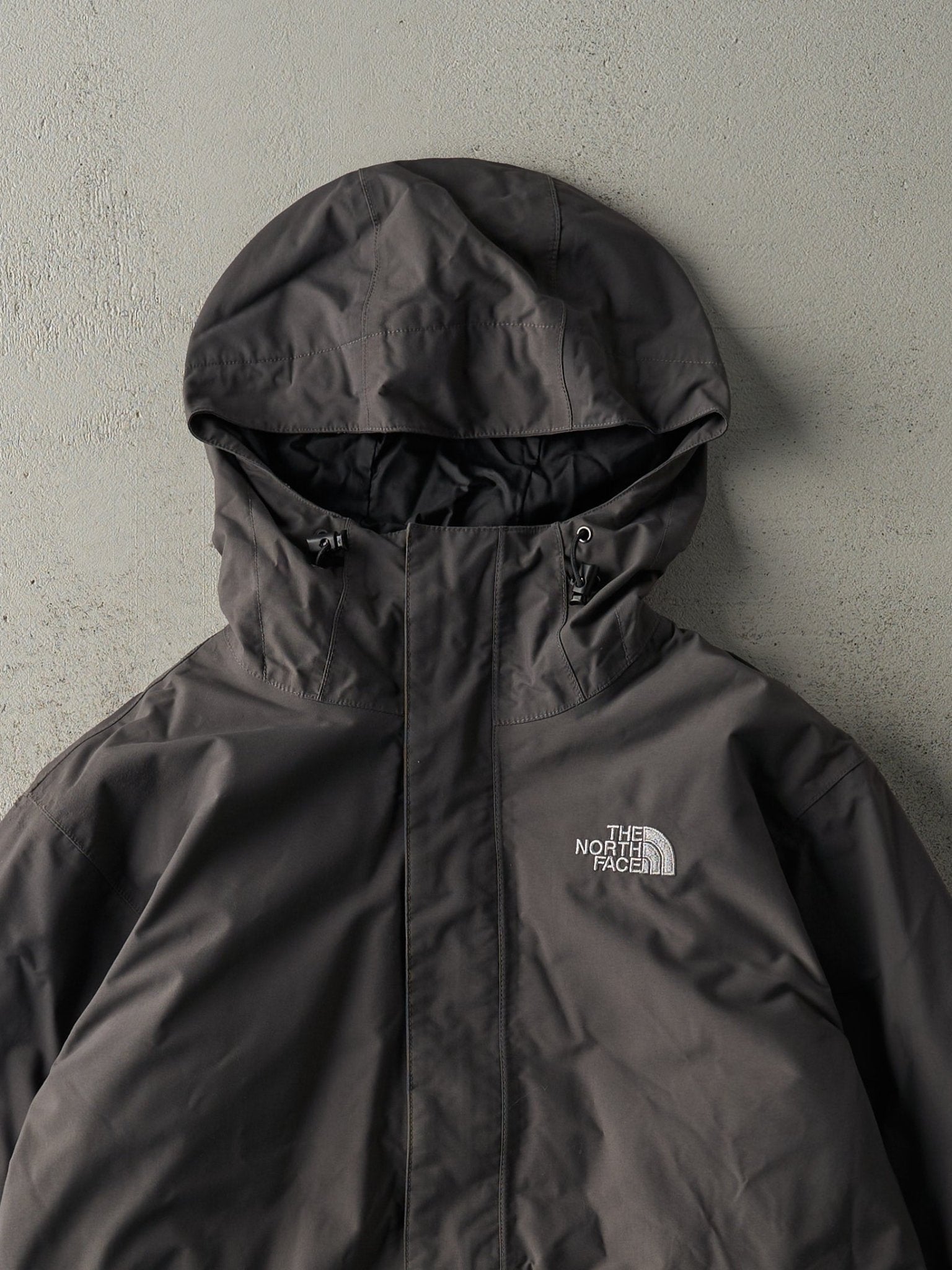 Vintage Y2K Charcoal Grey The North Face Light Hyvent Jacket (S/M)