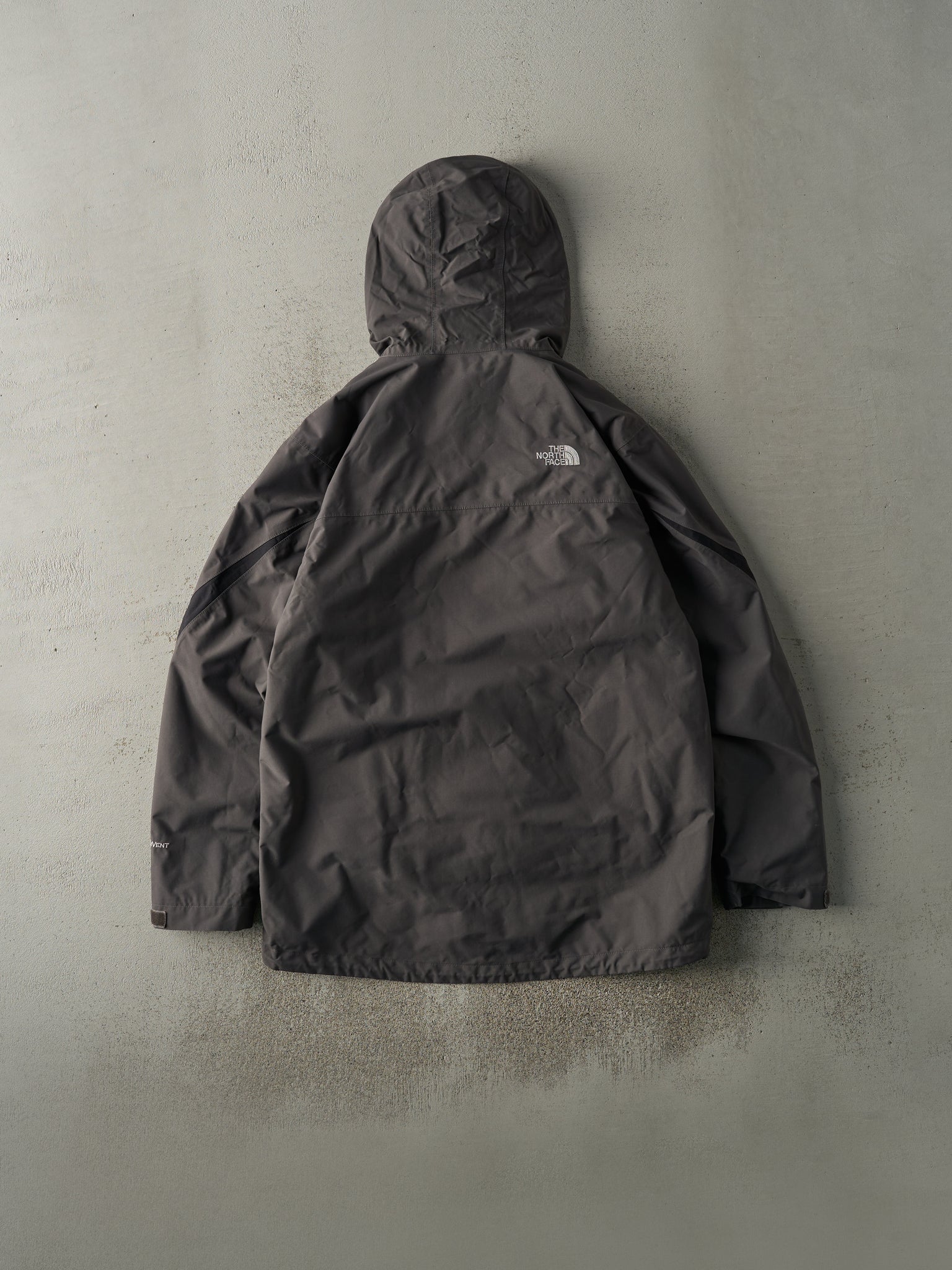 Vintage Y2K Charcoal Grey The North Face Light Hyvent Jacket (S/M)