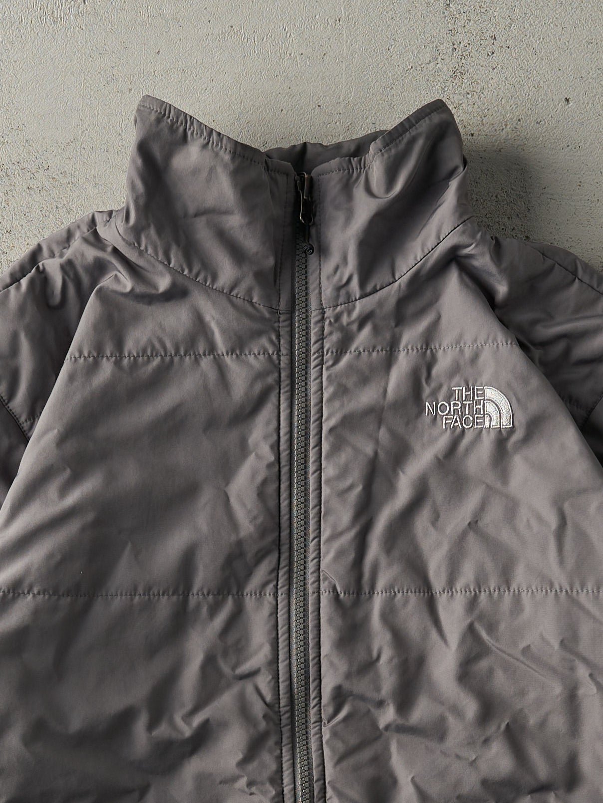 Vintage Y2K Charcoal Grey The North Face Light Hyvent Jacket (S/M)