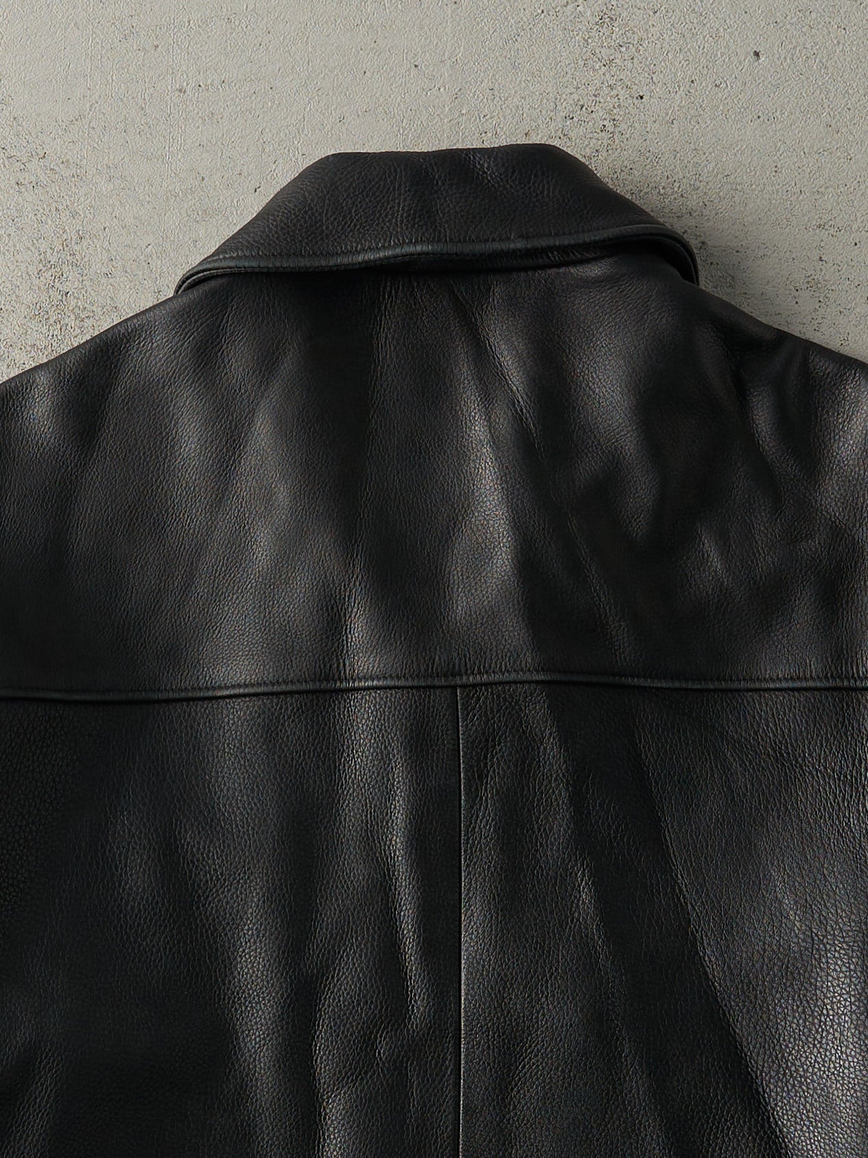 Vintage 90s Black Roots Leather Jacket (L/XL)