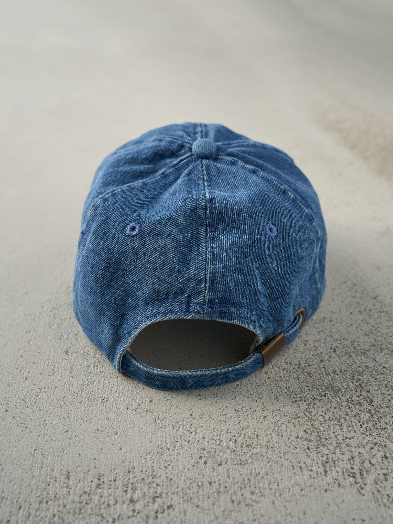 Vintage 90s Mid Wash Embroidered Denim Kellogg's Strapback Hat