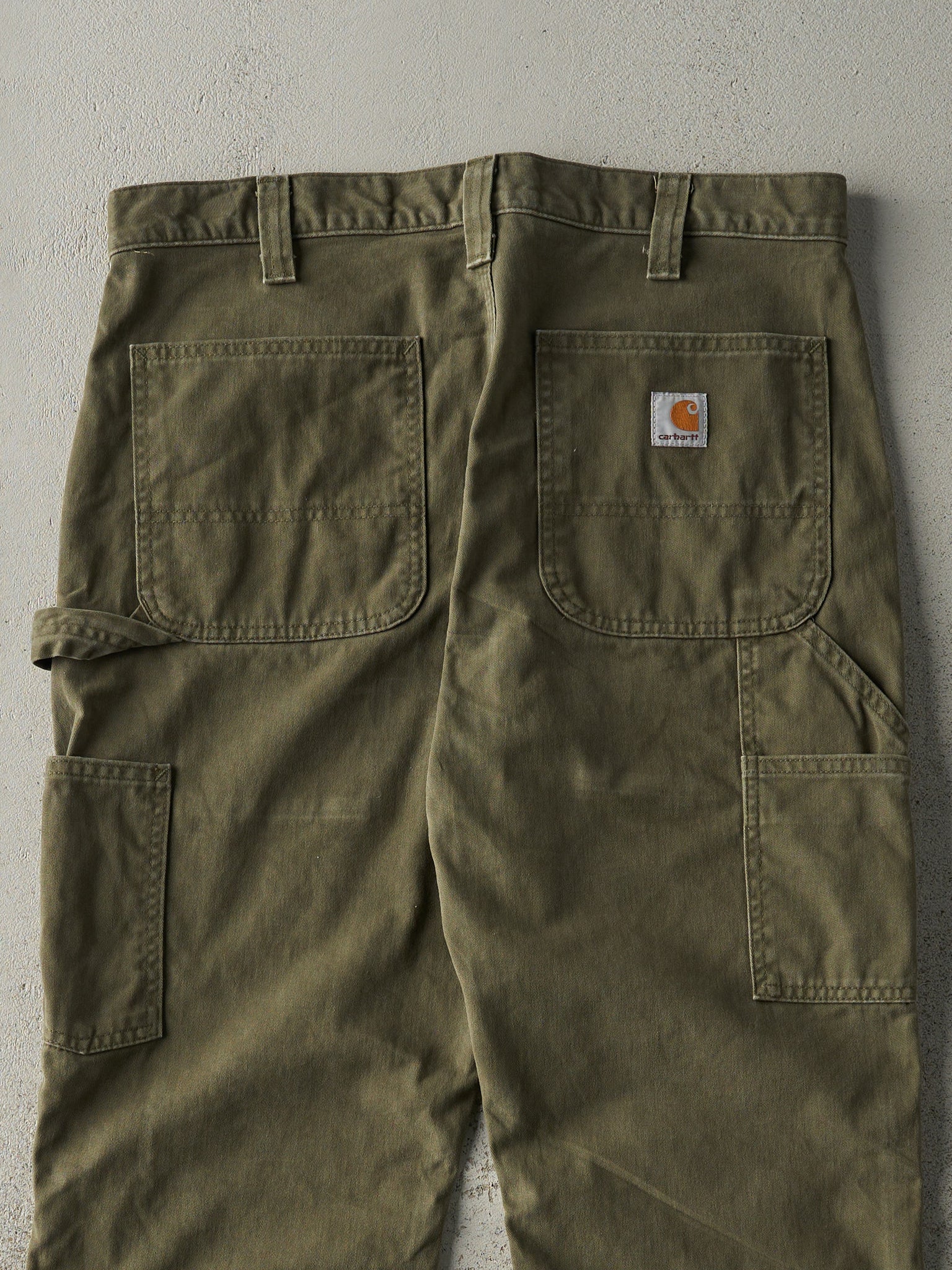 Vintage Y2K Green Relaxed Fit Carhartt Lightweight Carpenter Pants (34x30)