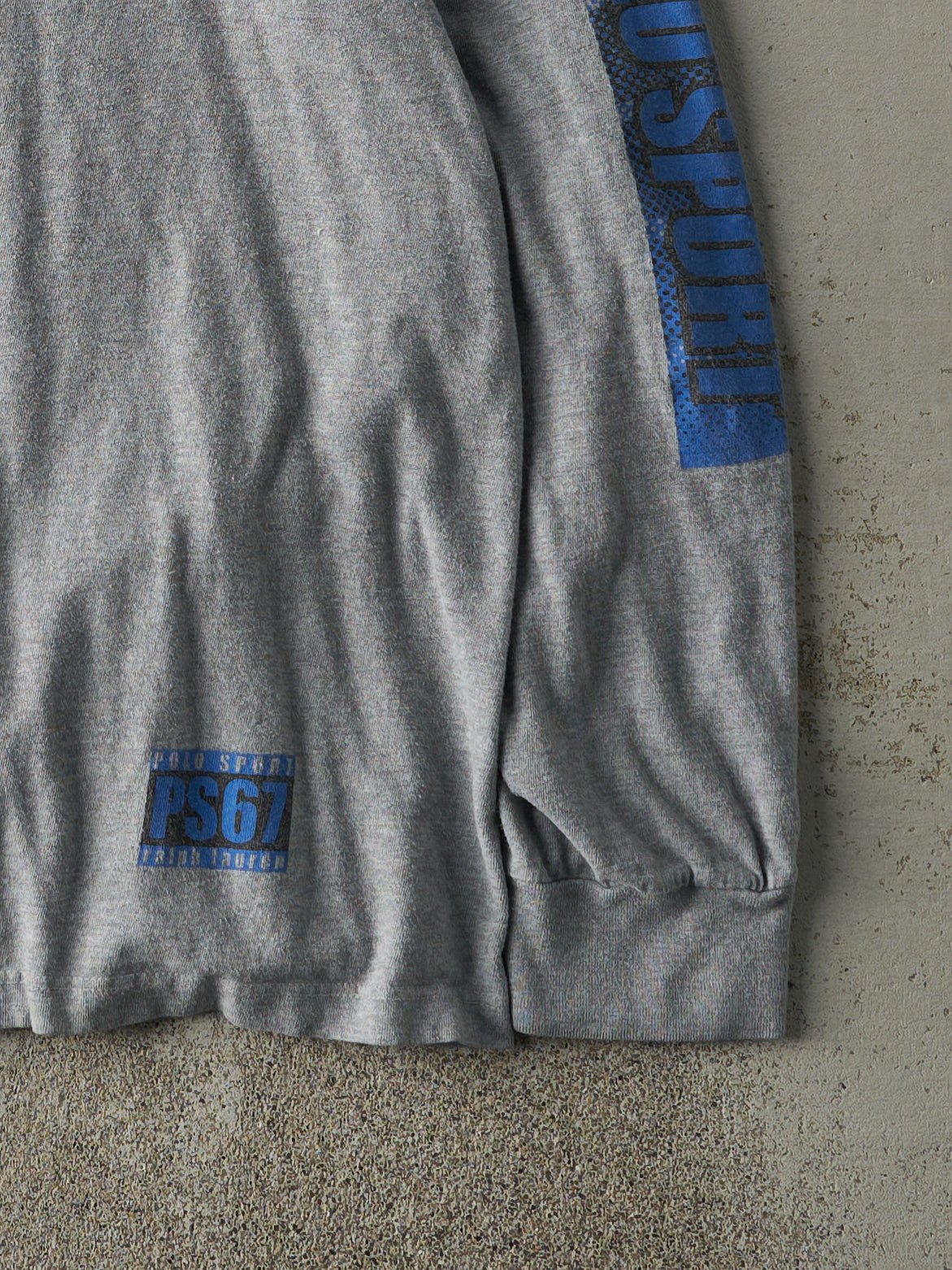 Vintage Y2K Grey Polo Sport Ralph Lauren Long Sleeve (L/XL)