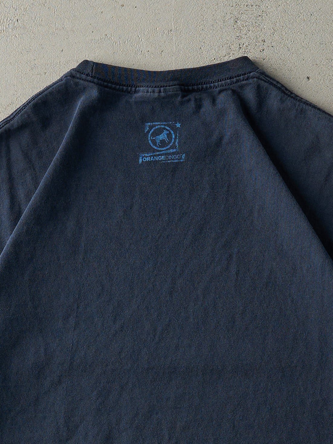 Vintage Y2K Navy Blue "I'm Not Aging. I'm Increasing In Value" Slogan Tee (M)